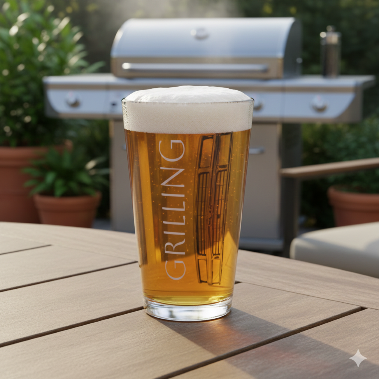 Chevy "Grilling" 16oz Mixing Glass 