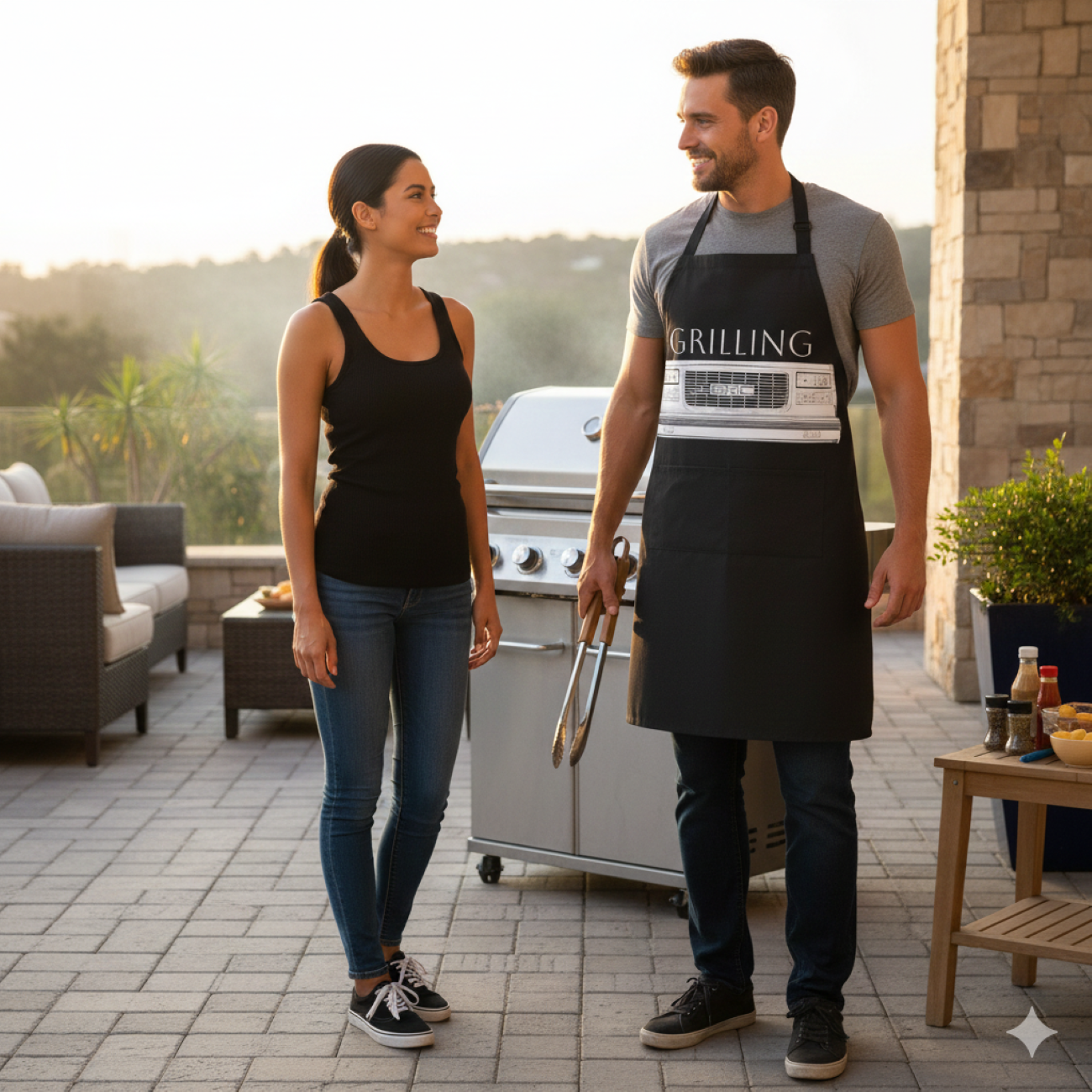 "Grilling" GMC Apron — BBQ Cooking Apron