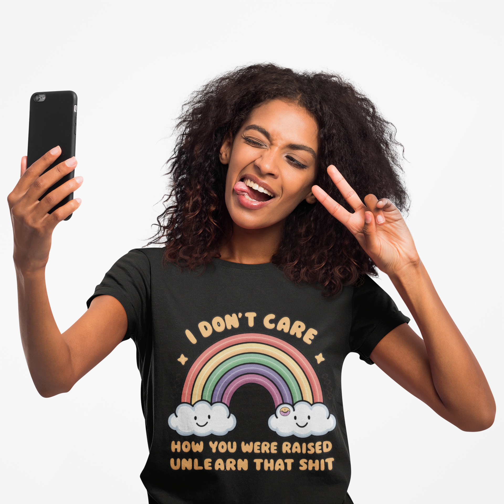 "I Don't Care How You Were Raised Unlearn That Shit" Funny Graphic T-Shirt Bella Canvas product thumbnail image "I Don't Care How You Were Raised Unlearn That Shit" Funny Graphic T-Shirt Bella Canvas product thumbnail image