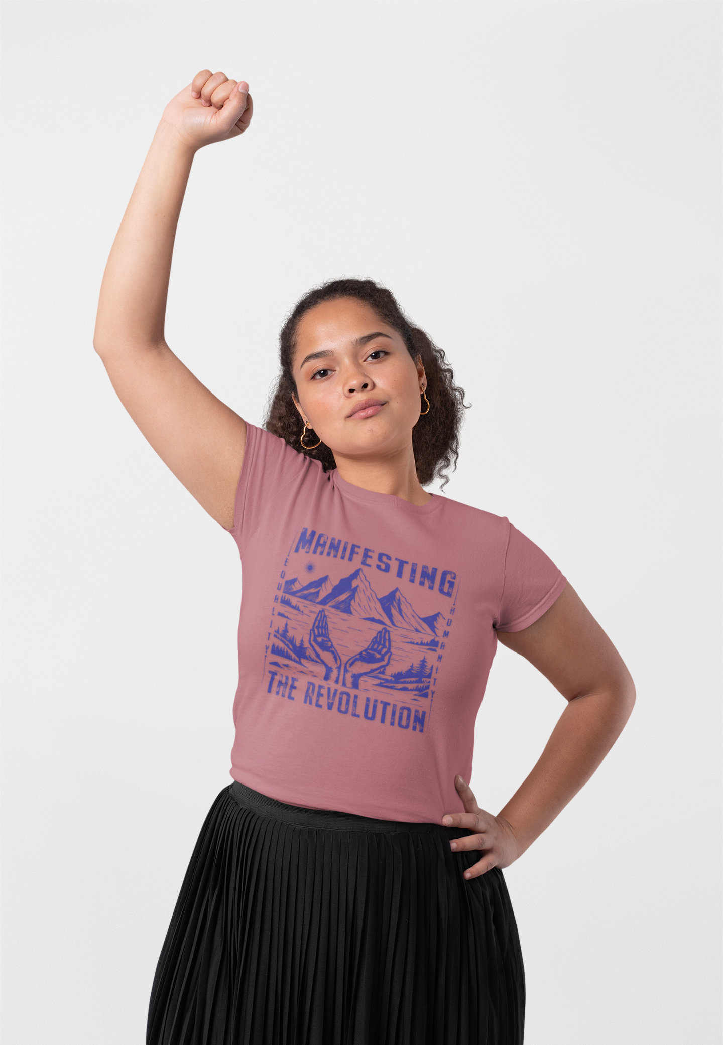 Manifesting the Revolution T-Shirt — Mountain Hands Graphic Tee product thumbnail image