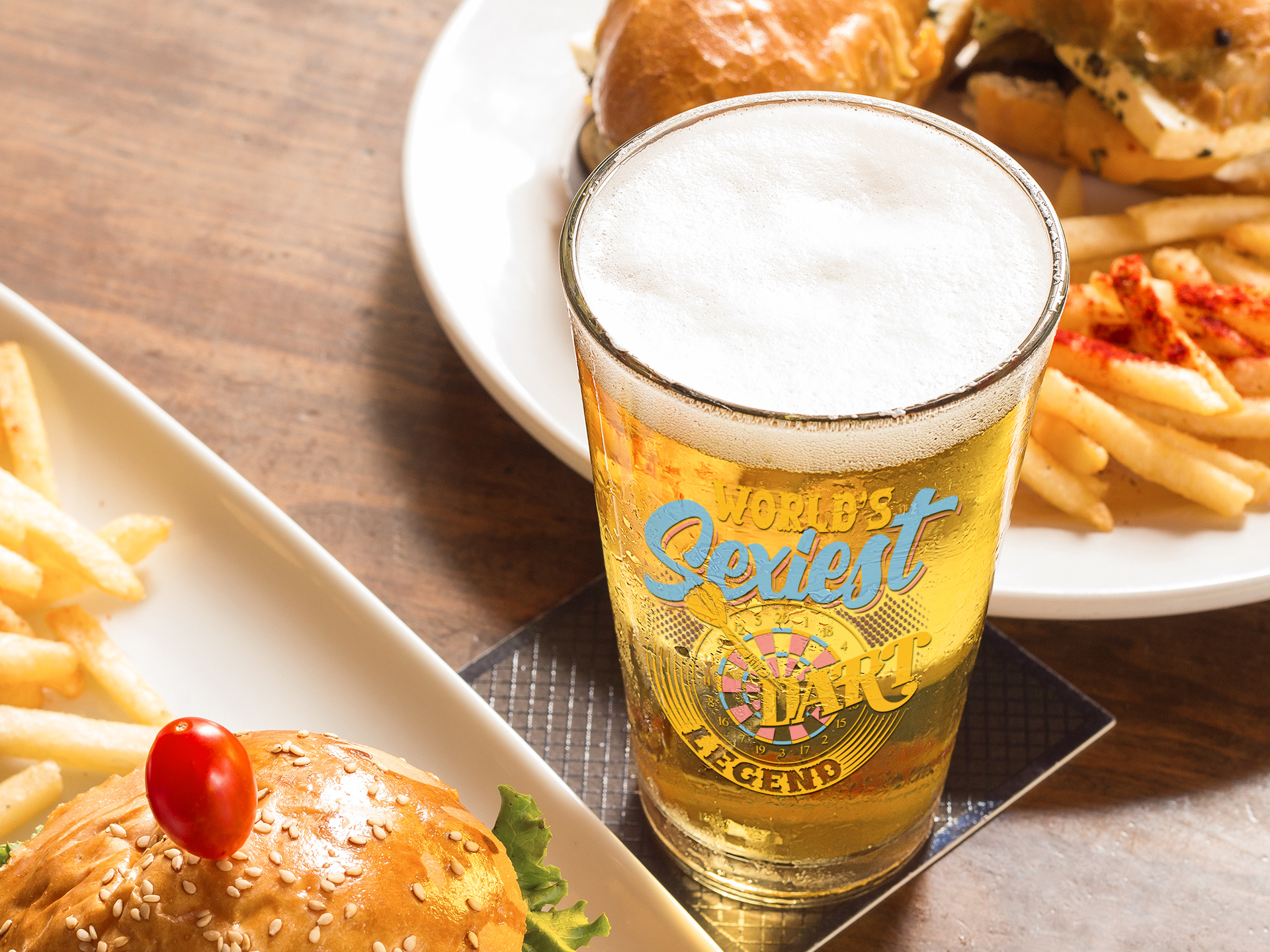 World's Sexiest Dart Legend Pint Glass, 16oz product thumbnail image