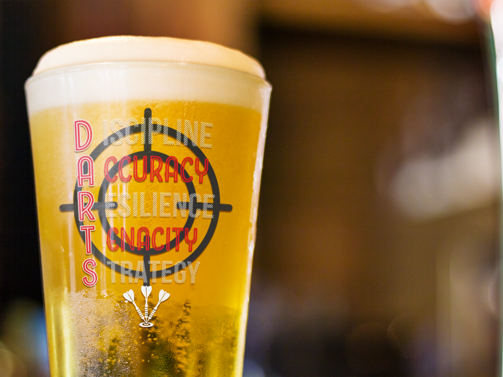 Core Dart Principles Pint Glass, 16oz product thumbnail image