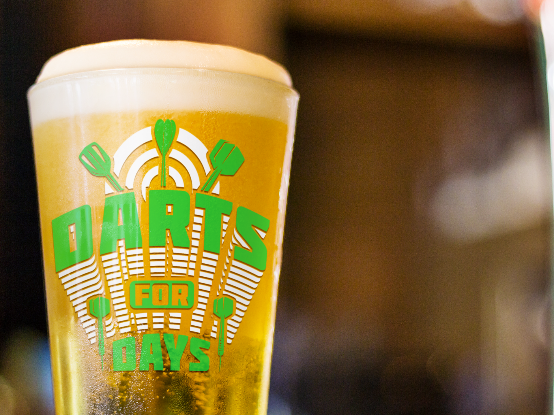 Darts For Days Pint Glass, 16oz product thumbnail image Darts For Days Pint Glass, 16oz product thumbnail image