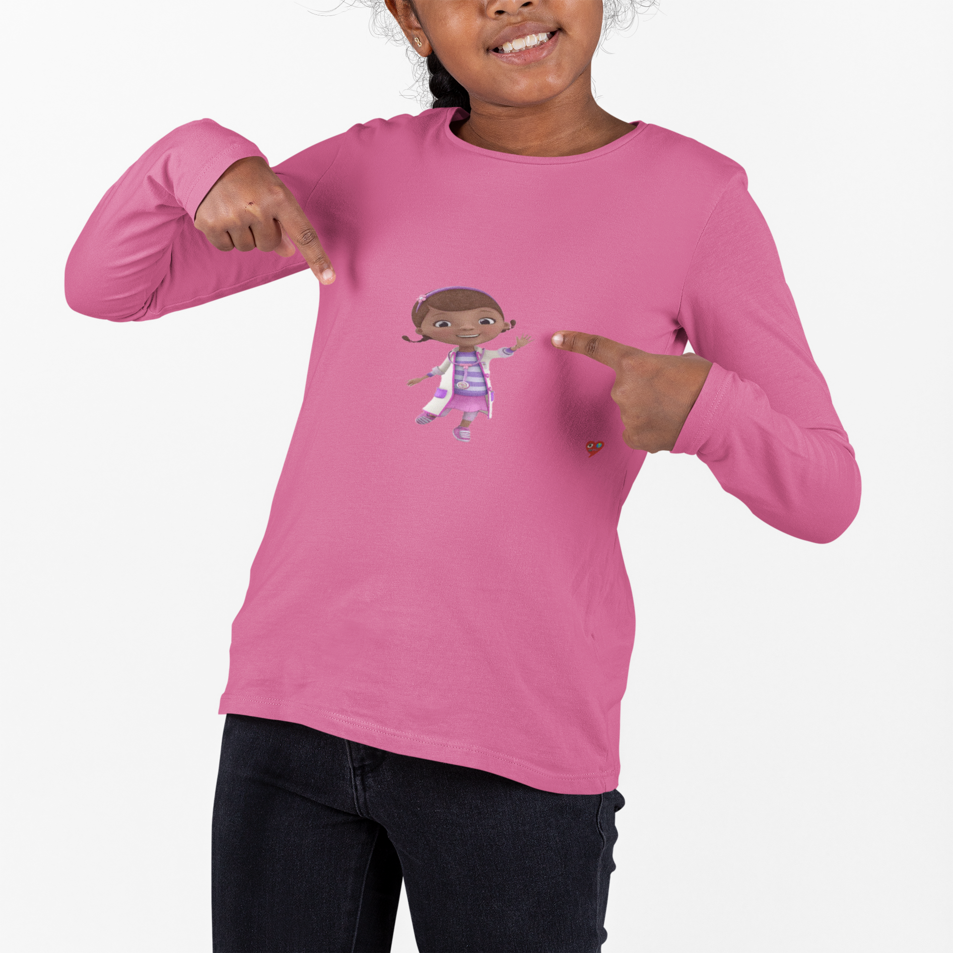 Kids Tee — Cute  Child Doctor  Illustration with Heart | Playful Graphic Shirt for Toddlers &amp; Kids product thumbnail image