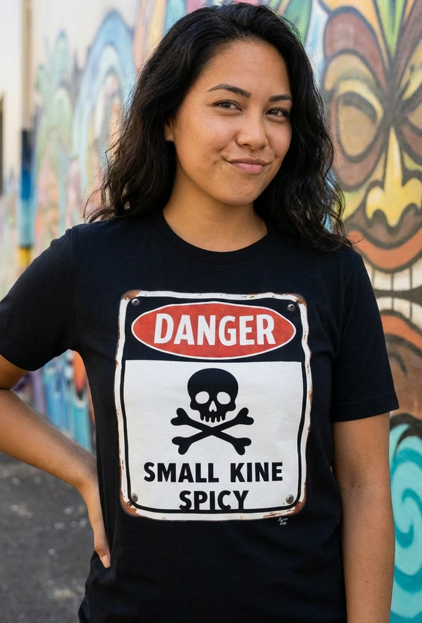 Danger "Small Kine Spicy" Hawaii Pidgin Women's Tee product thumbnail image Danger "Small Kine Spicy" Hawaii Pidgin Women's Tee product thumbnail image