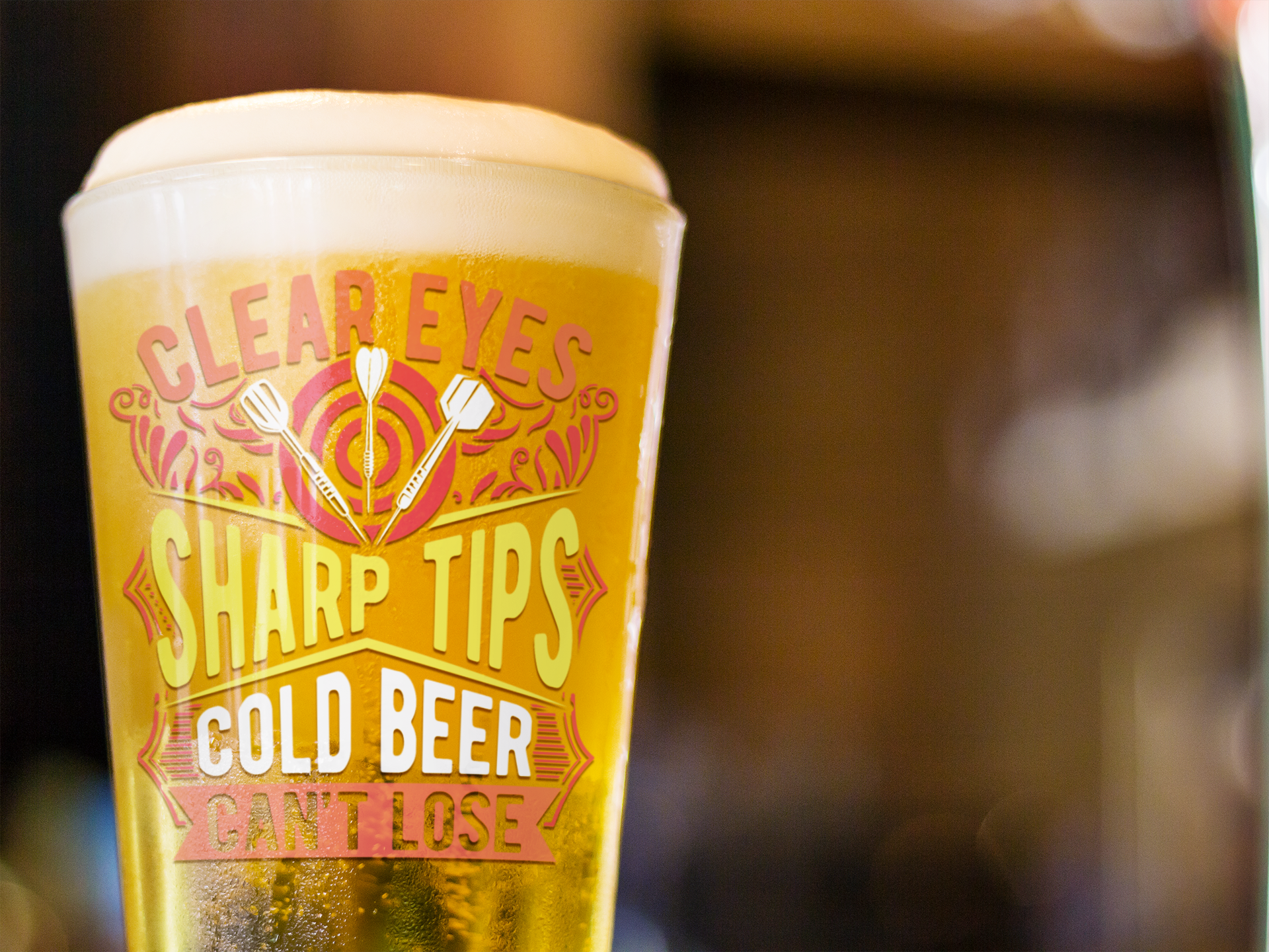 Clear Eyes Sharp Tips Cold Beer Can't Lose Pint Glass, 16oz product thumbnail image Clear Eyes Sharp Tips Cold Beer Can't Lose Pint Glass, 16oz product thumbnail image