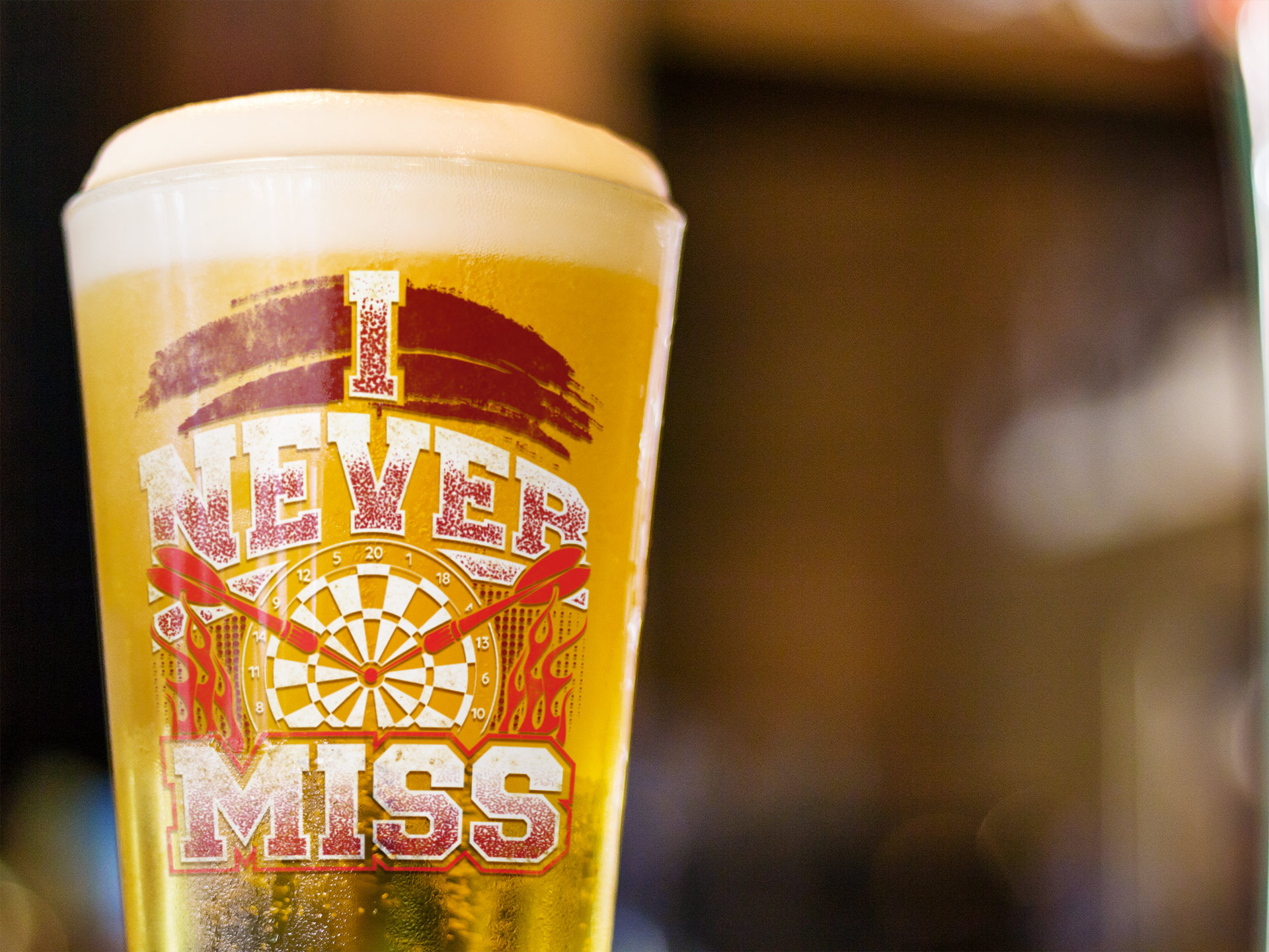 I Never Miss Pint Glass, 16oz product thumbnail image