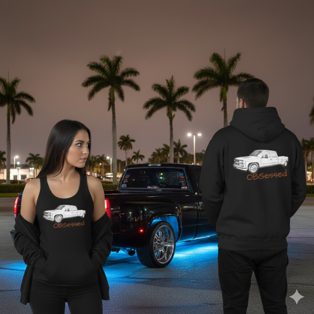 "OBSessed" Zip Hoodie – Truck Graphic product thumbnail image