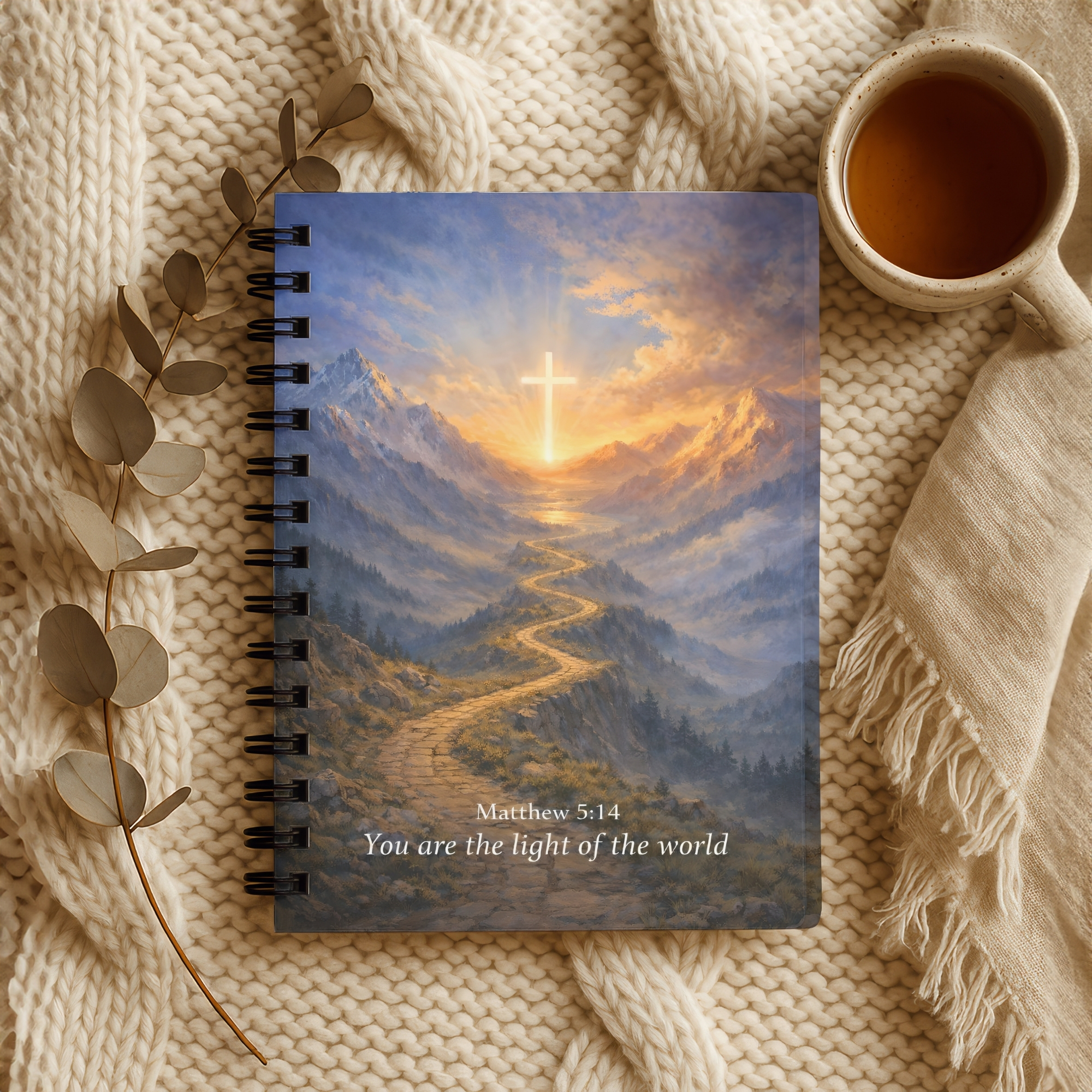 Christian Spiral Notebook Matthew 5:14 "You Are the Light of the World" Ruled Journal product thumbnail image Christian Spiral Notebook Matthew 5:14 "You Are the Light of the World" Ruled Journal product thumbnail image