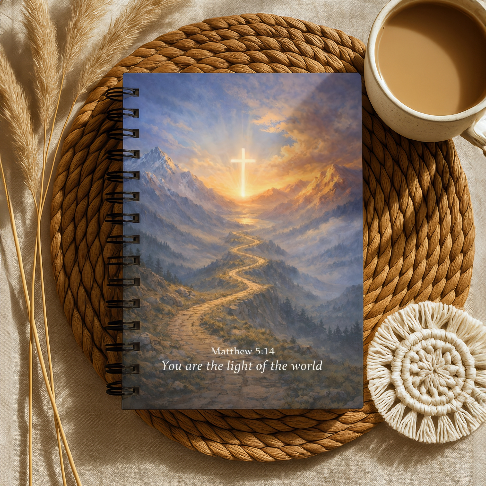 Christian Spiral Notebook Matthew 5:14 "You Are the Light of the World" Ruled Journal product thumbnail image Christian Spiral Notebook Matthew 5:14 "You Are the Light of the World" Ruled Journal product thumbnail image