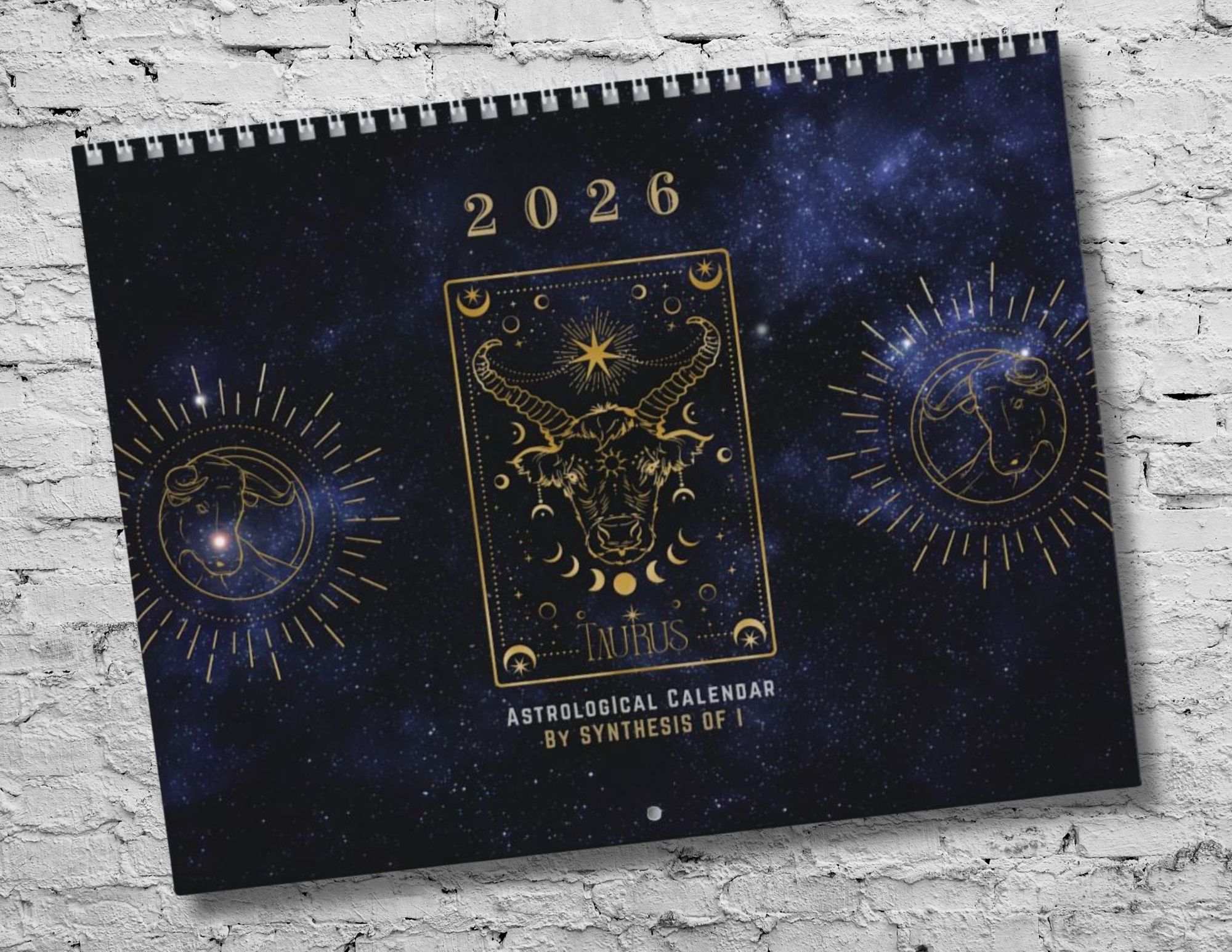 Taurus Astrology Calendar 2026: Detailed Monthly Horoscopes, Writable Grids, Vibrant Zodiac Design