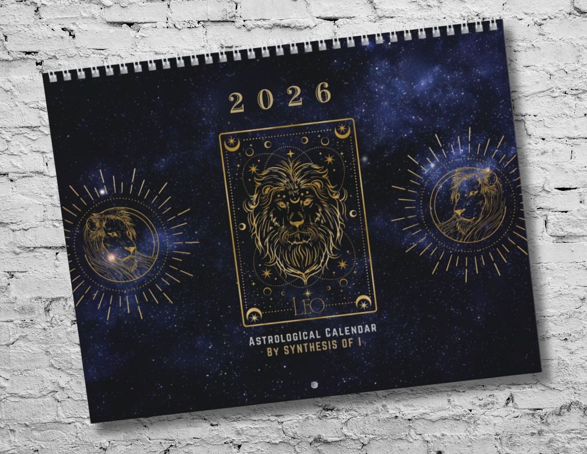 Leo Astrology Calendar 2026: Detailed Monthly Horoscopes, Writable Grids, Vibrant Zodiac Design product thumbnail image