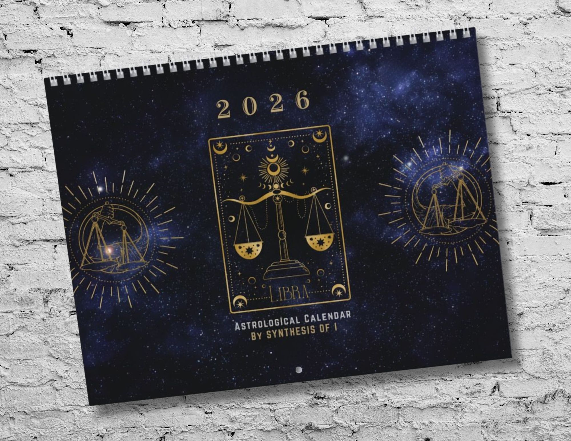 Libra Astrology Calendar 2026: Detailed Monthly Horoscopes, Writable Grids, Vibrant Zodiac Design product thumbnail image