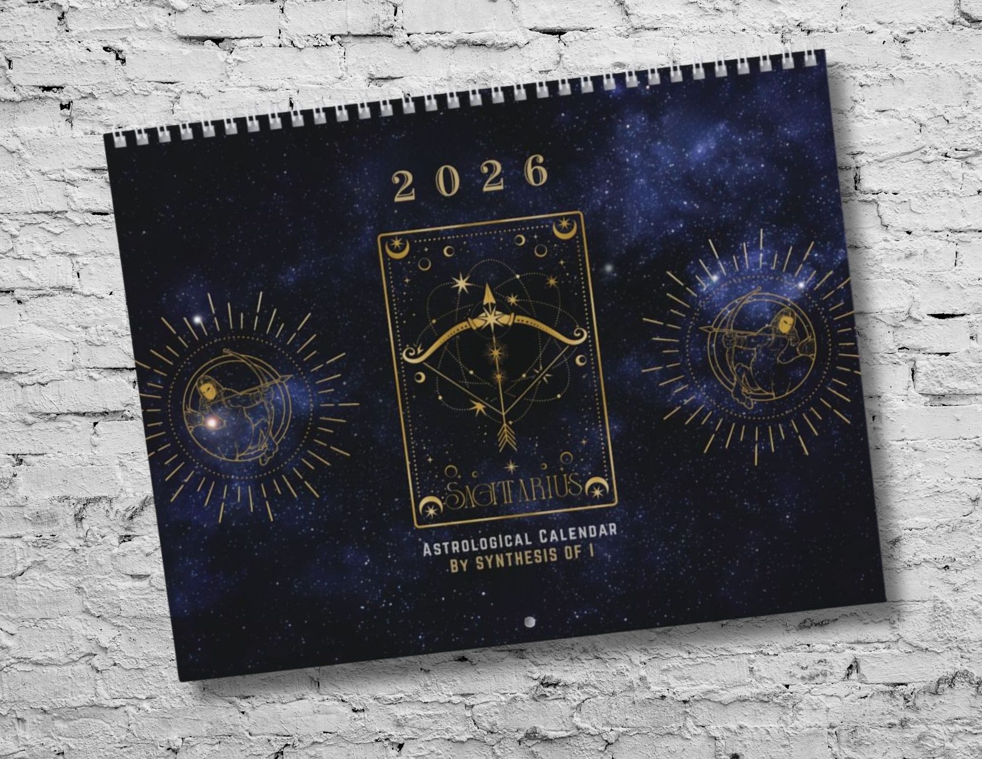 Sagittarius Astrology Calendar 2026: Detailed Monthly Horoscopes, Writable Grids, Vibrant Zodiac Design product thumbnail image