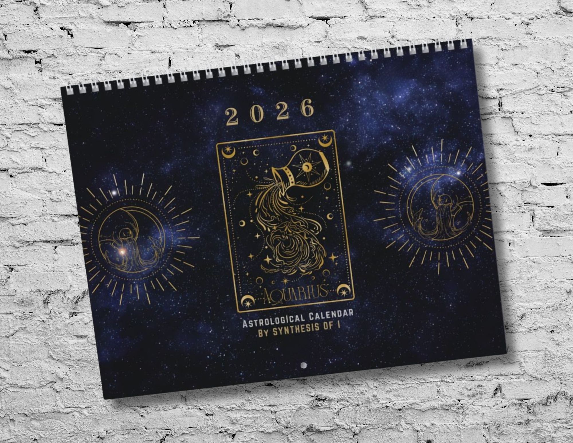 Aquarius Astrology Calendar 2026: Detailed Monthly Horoscopes, Writable Grids, Vibrant Zodiac Design product thumbnail image Aquarius Astrology Calendar 2026: Detailed Monthly Horoscopes, Writable Grids, Vibrant Zodiac Design product thumbnail image