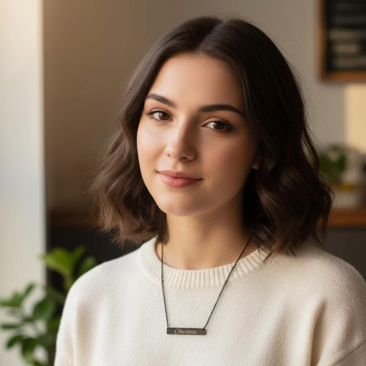 Personalized Bar Necklace Personalized Bar Necklace