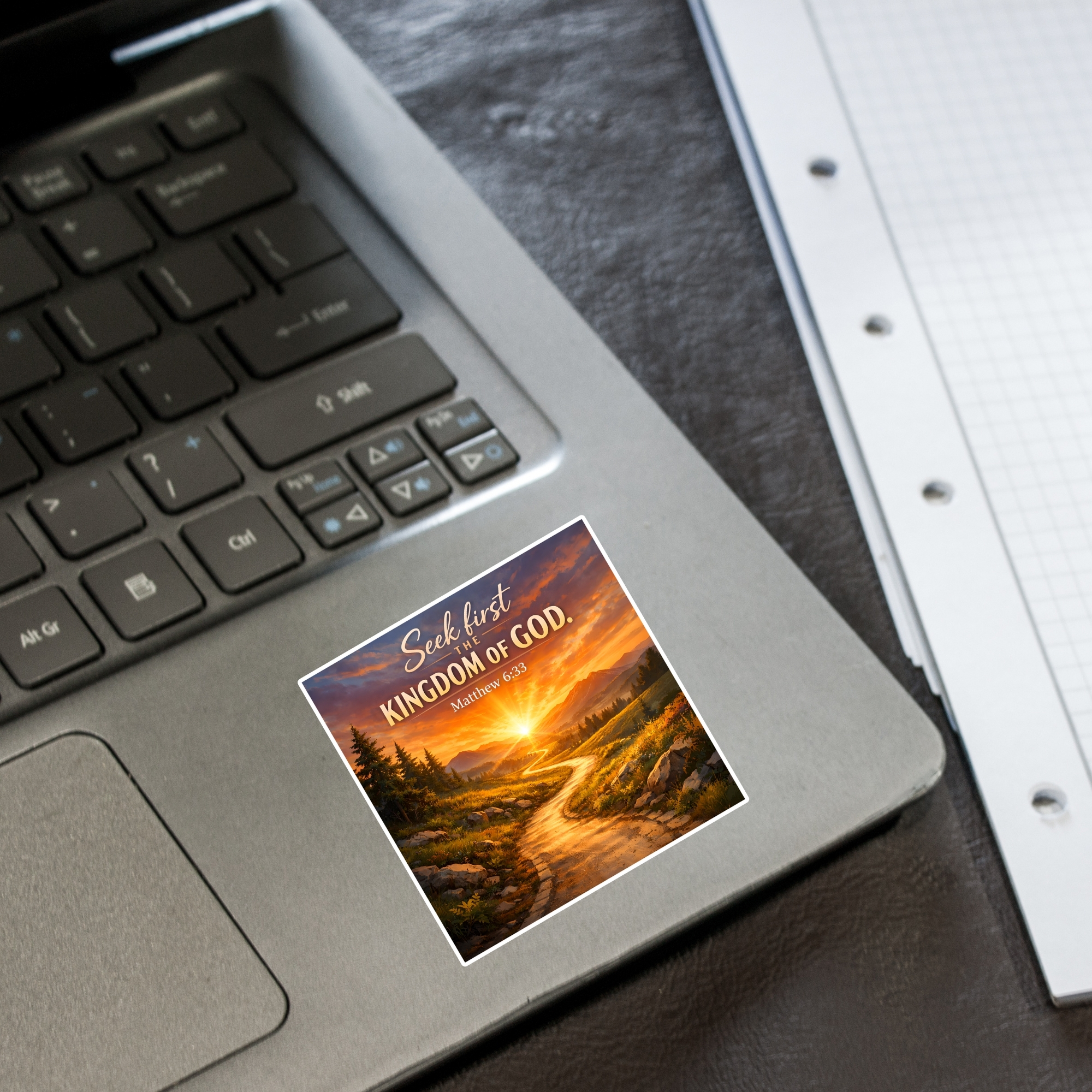 Seek First the Kingdom of God Sticker Matthew 6:33 Faith Inspirational Sticker product thumbnail image Seek First the Kingdom of God Sticker Matthew 6:33 Faith Inspirational Sticker product thumbnail image