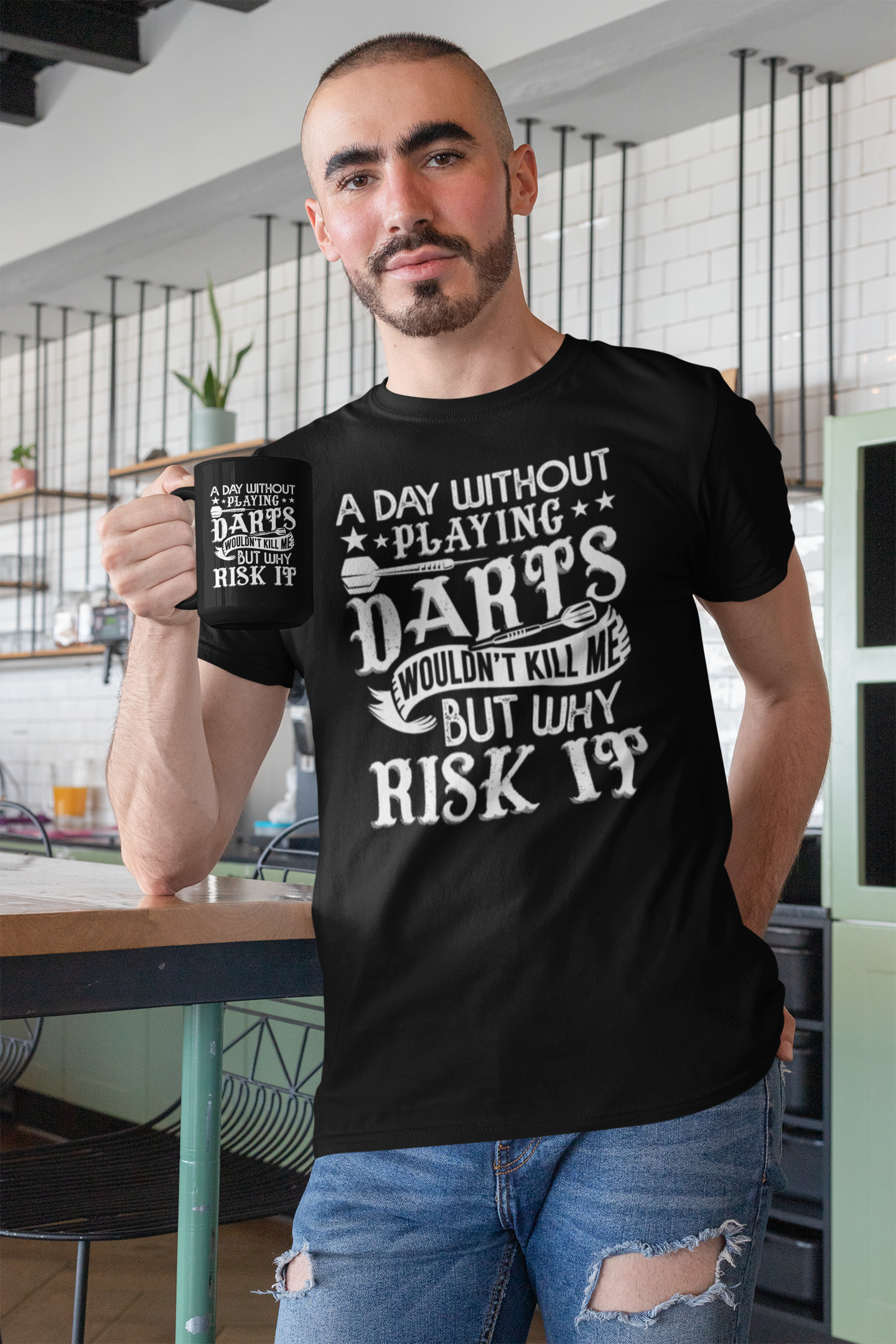 A Day Without Darts Wouldn't Kill Me But Why Risk It Shirt product thumbnail image