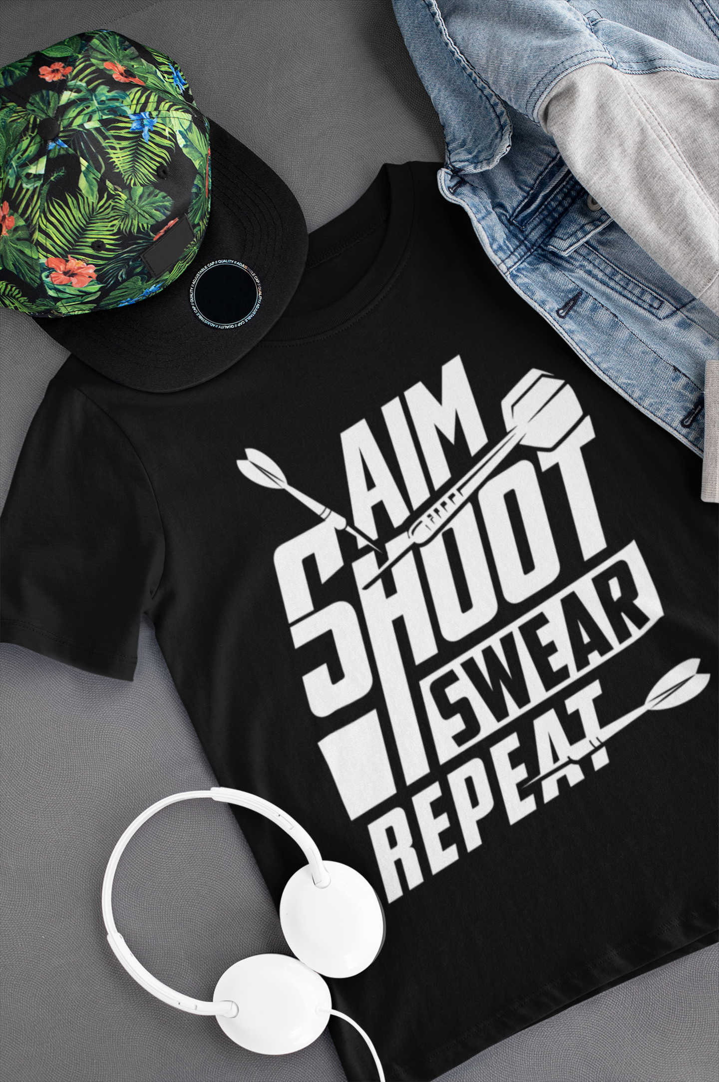 Aim Shoot Swear Repeat Shirt product thumbnail image