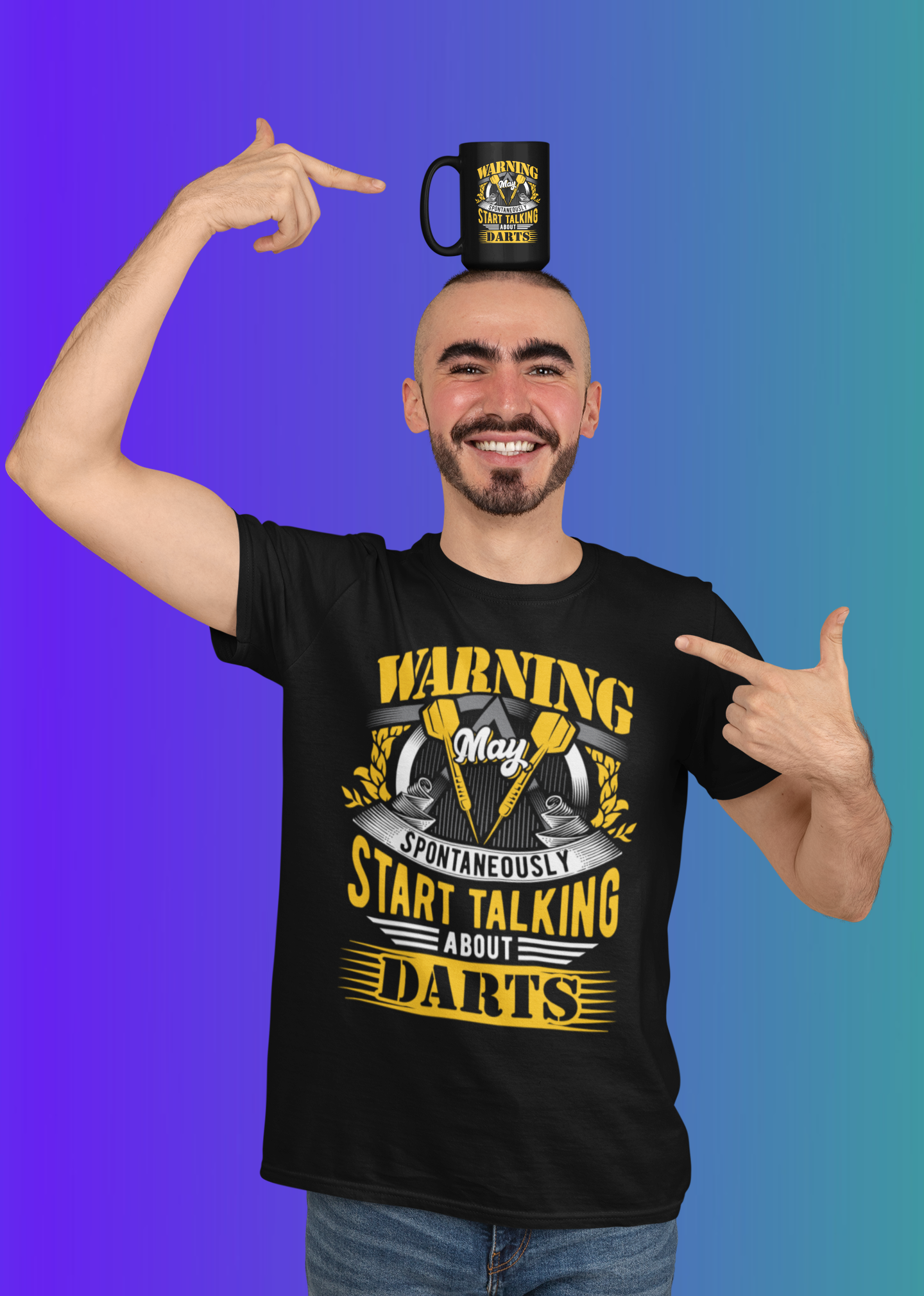 Warning May Spontaneously Start Talking about Darts Unisex Jersey Short Sleeve Tee product thumbnail image Warning May Spontaneously Start Talking about Darts Unisex Jersey Short Sleeve Tee product thumbnail image