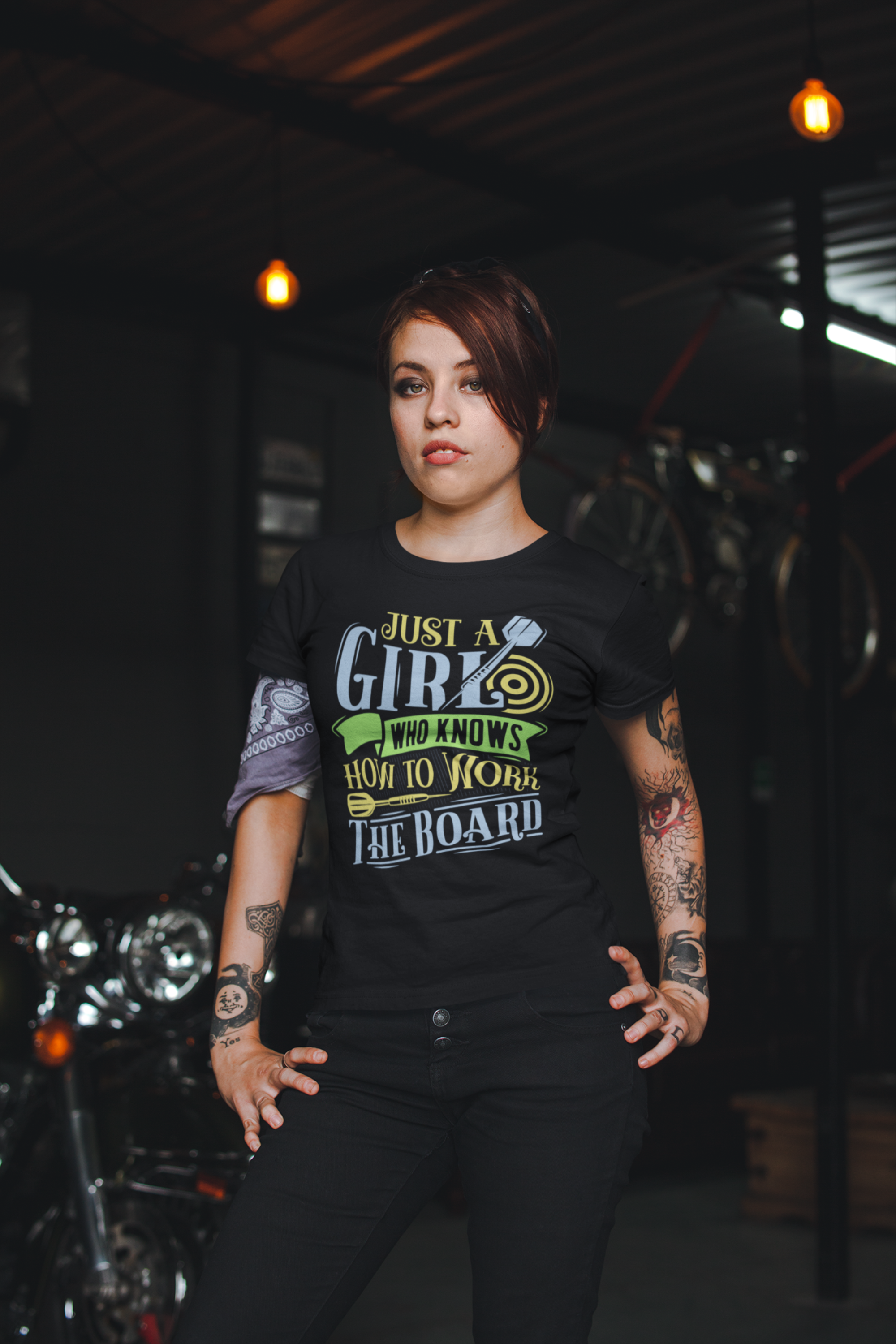 Just a Girl Who Knows How to Work the Board Unisex Jersey Short Sleeve Tee