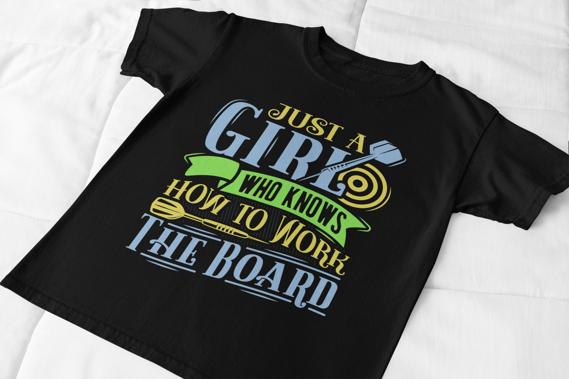 Just a Girl Who Knows How to Work the Board Unisex Jersey Short Sleeve Tee product thumbnail image