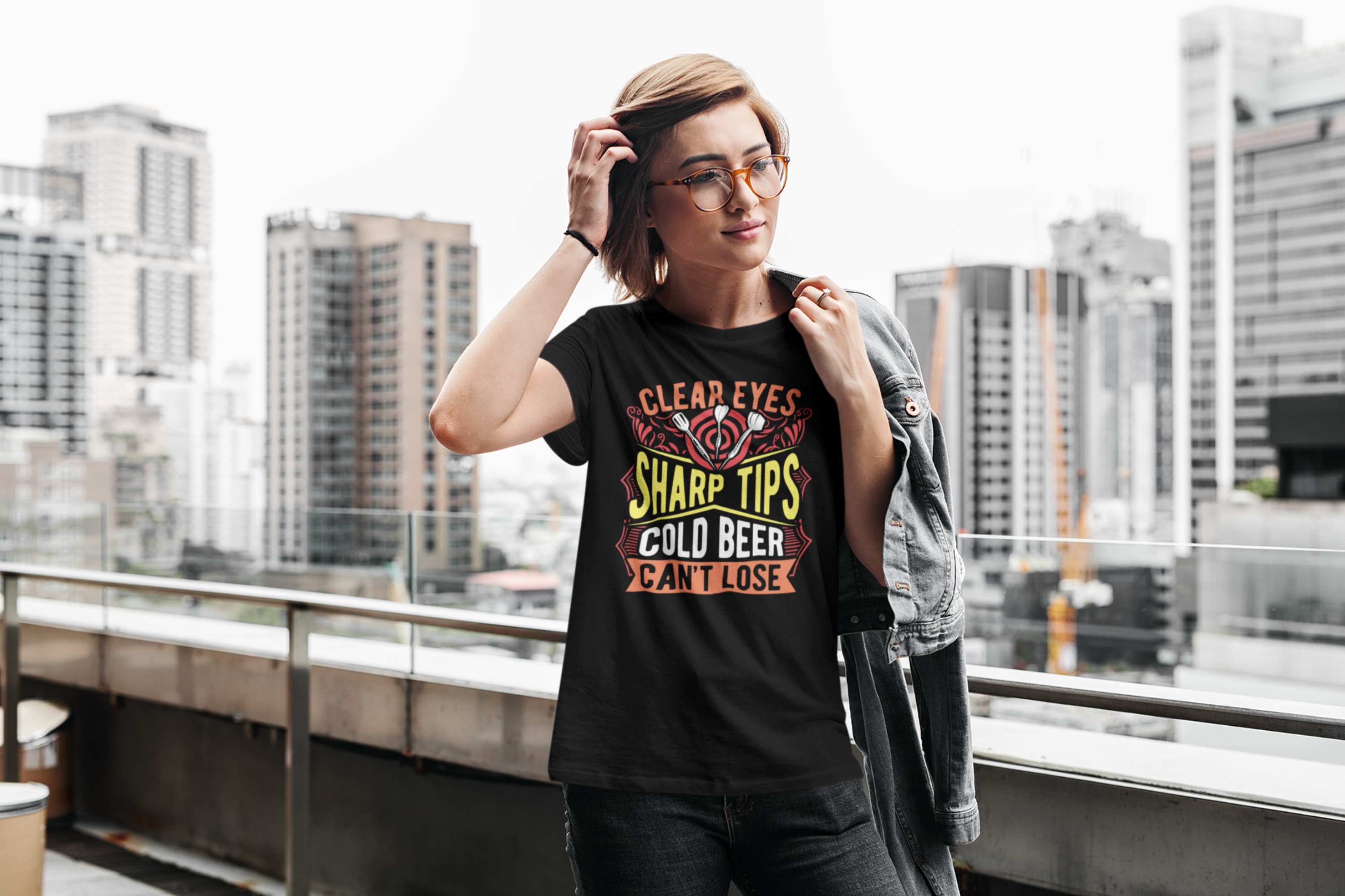 Clear Eye Sharp Tips Cold Beer Can't Lose Shirt product thumbnail image Clear Eye Sharp Tips Cold Beer Can't Lose Shirt product thumbnail image