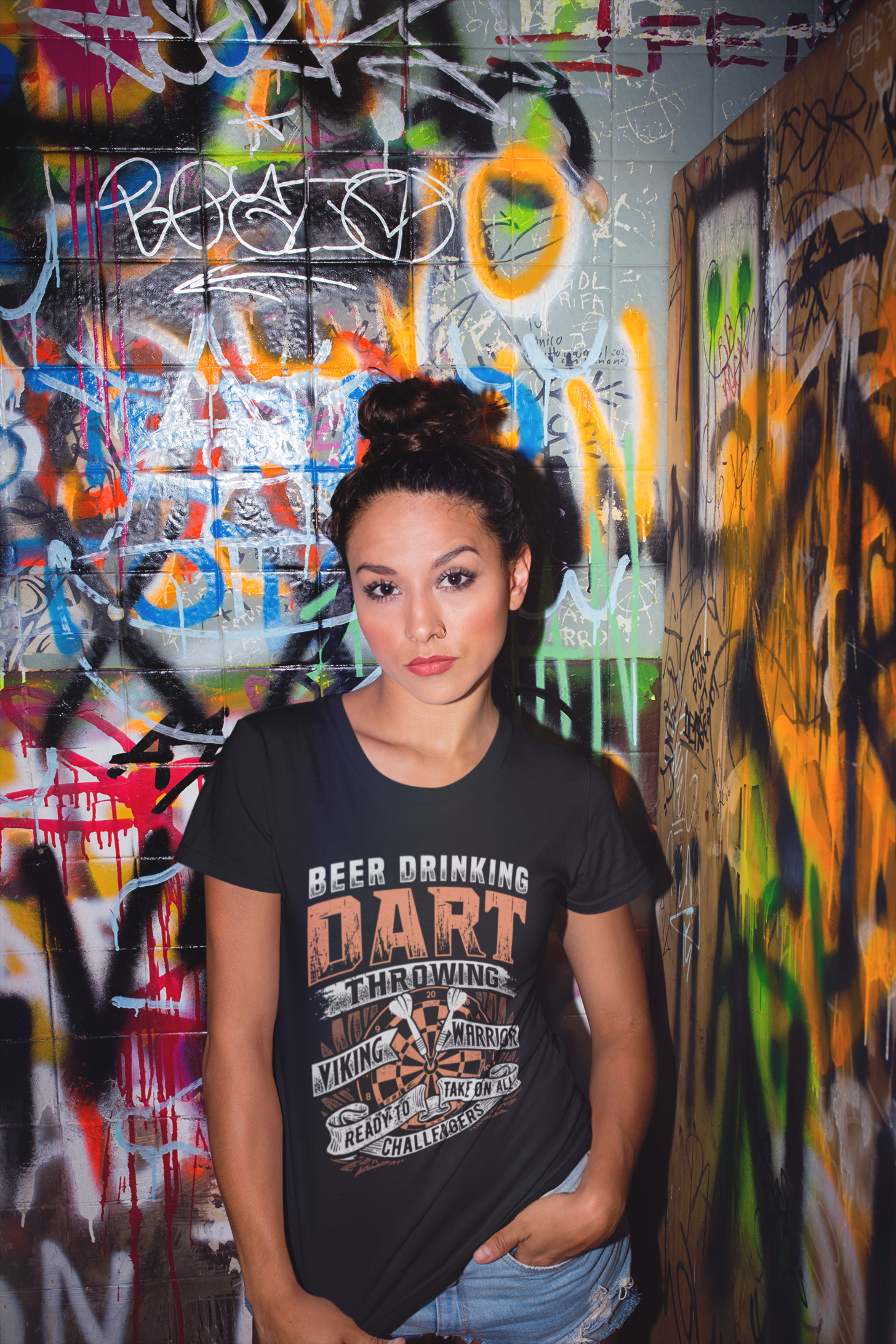 Beer Drinking Dart Throwing Viking Warrior Ready to take on all Challengers Shirt product thumbnail image Beer Drinking Dart Throwing Viking Warrior Ready to take on all Challengers Shirt product thumbnail image