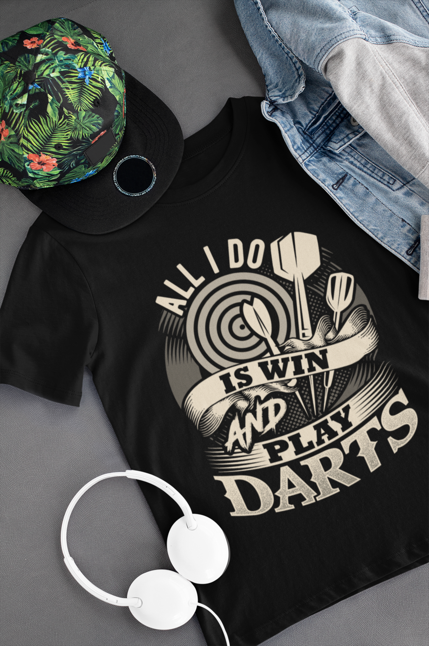 All I Do is Win and Play Darts Shirt product thumbnail image