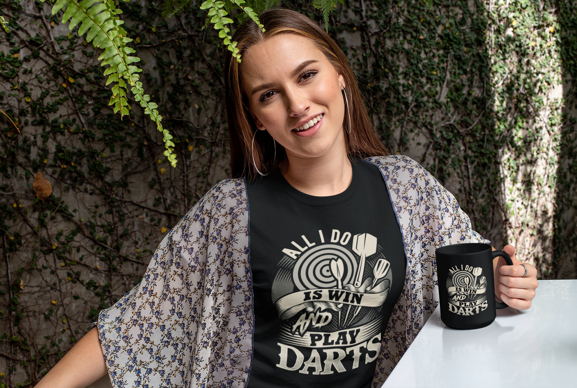 All I Do is Win and Play Darts Shirt product thumbnail image All I Do is Win and Play Darts Shirt product thumbnail image