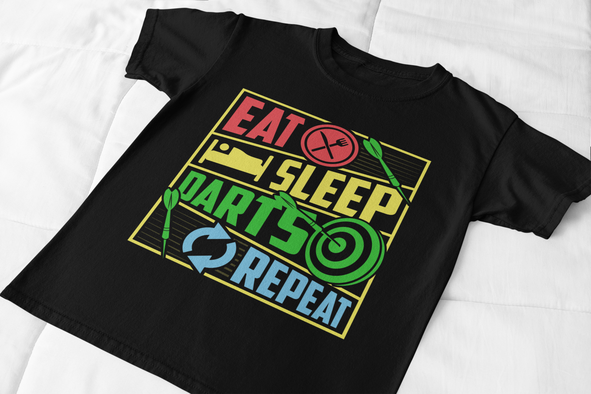 Eat Sleep Darts Repeat Shirt product thumbnail image Eat Sleep Darts Repeat Shirt product thumbnail image