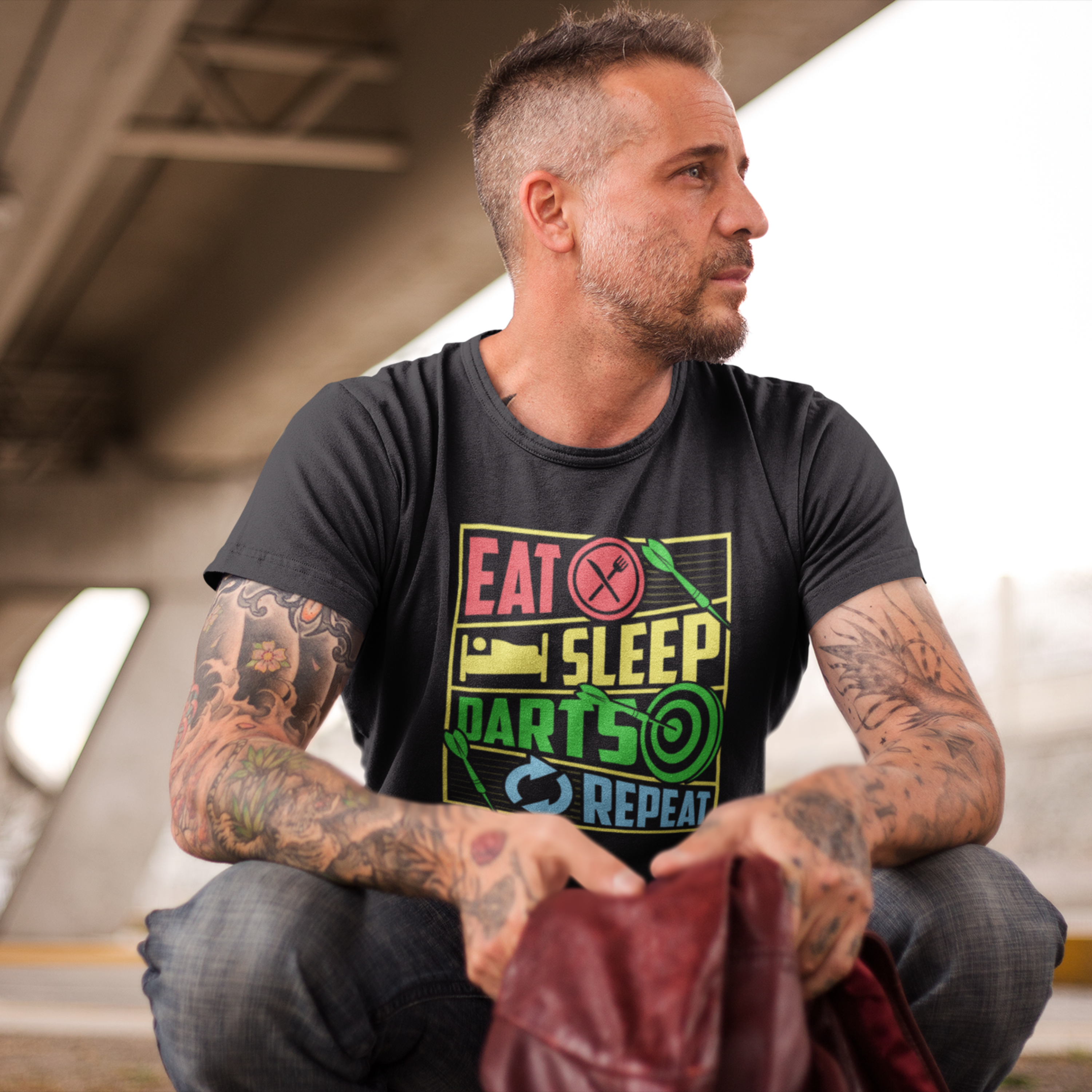 Eat Sleep Darts Repeat Shirt product thumbnail image Eat Sleep Darts Repeat Shirt product thumbnail image