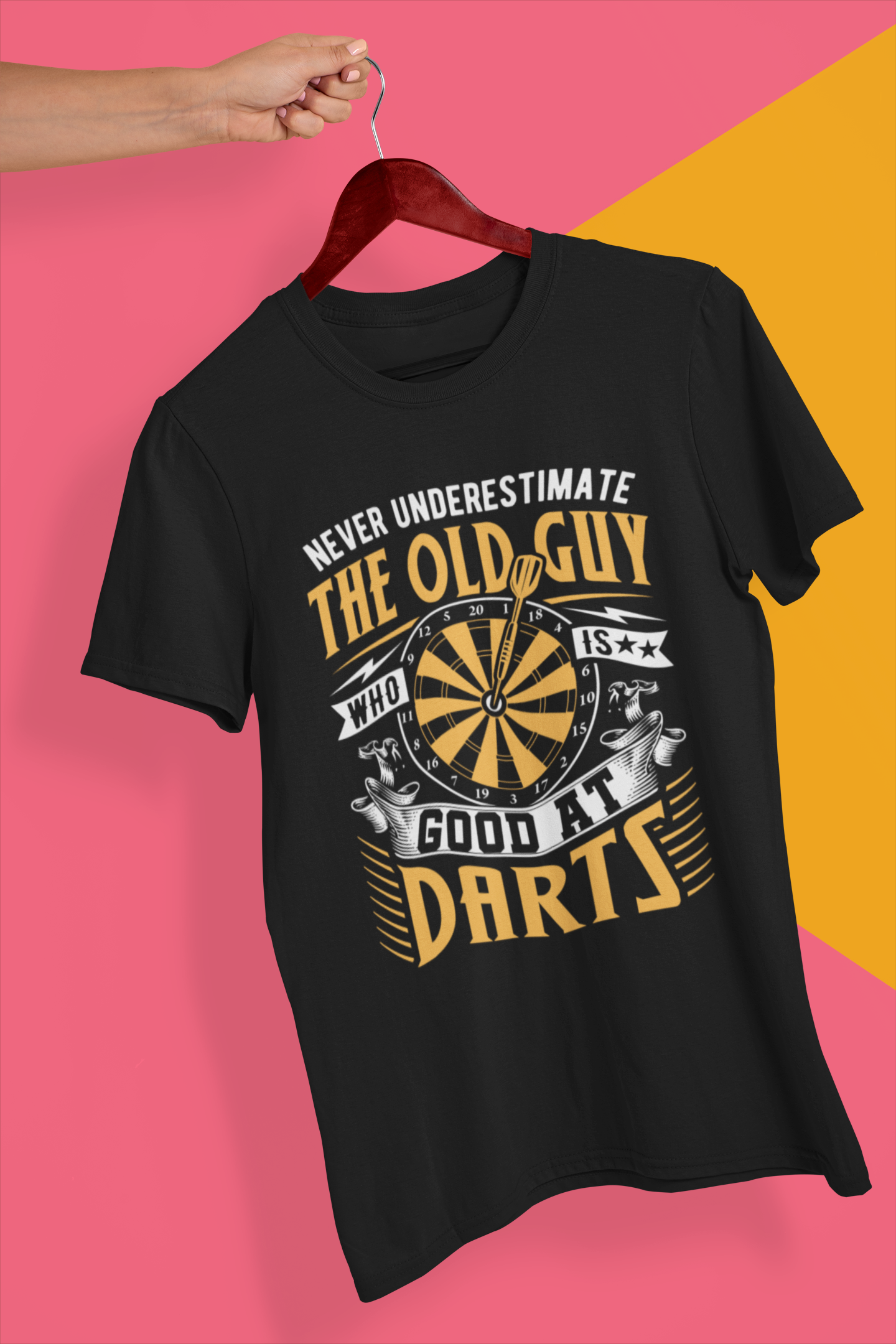 Never Underestimate the Old Guy Who is Good at Darts Shirt product thumbnail image Never Underestimate the Old Guy Who is Good at Darts Shirt product thumbnail image