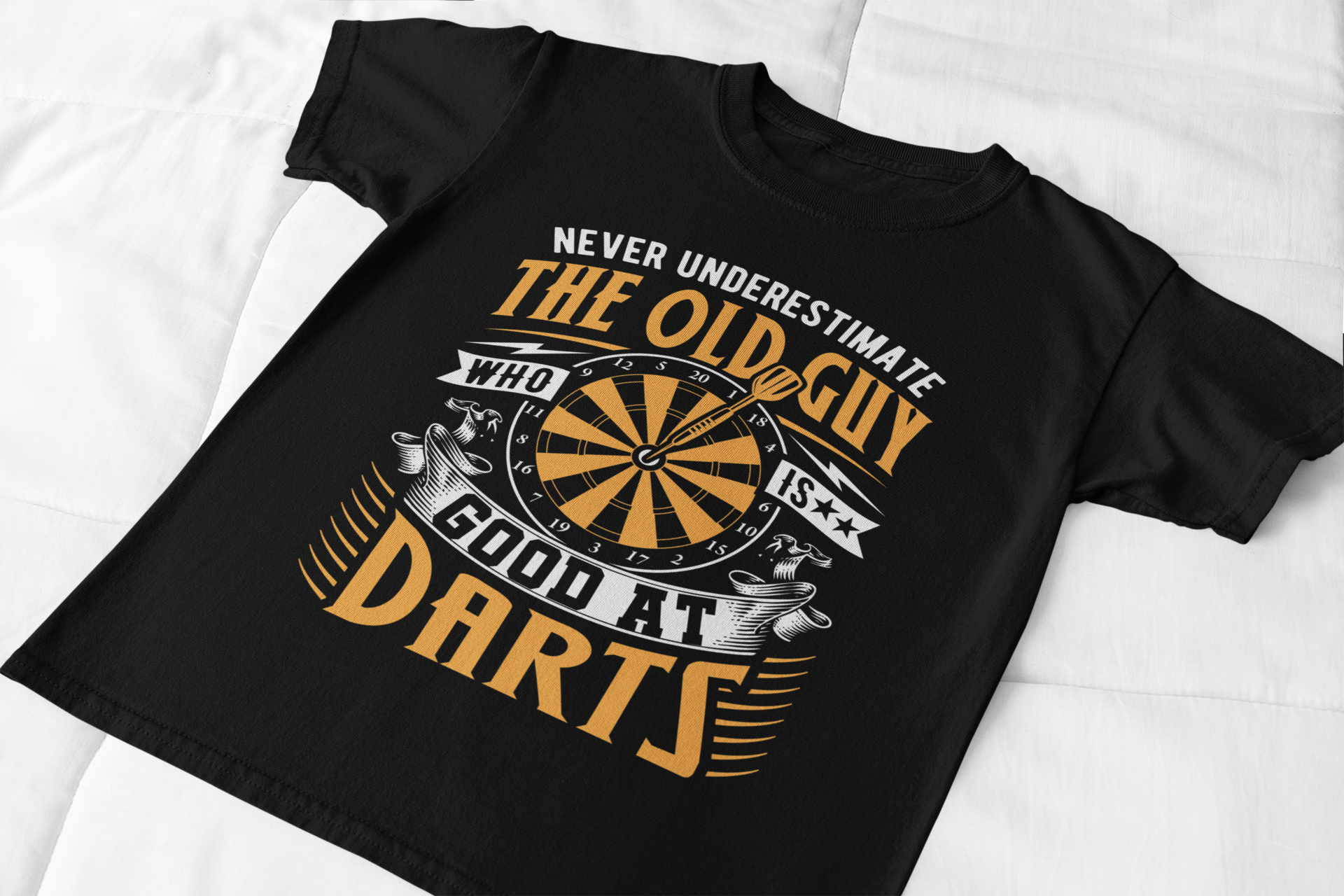 Never Underestimate the Old Guy Who is Good at Darts Shirt product thumbnail image Never Underestimate the Old Guy Who is Good at Darts Shirt product thumbnail image