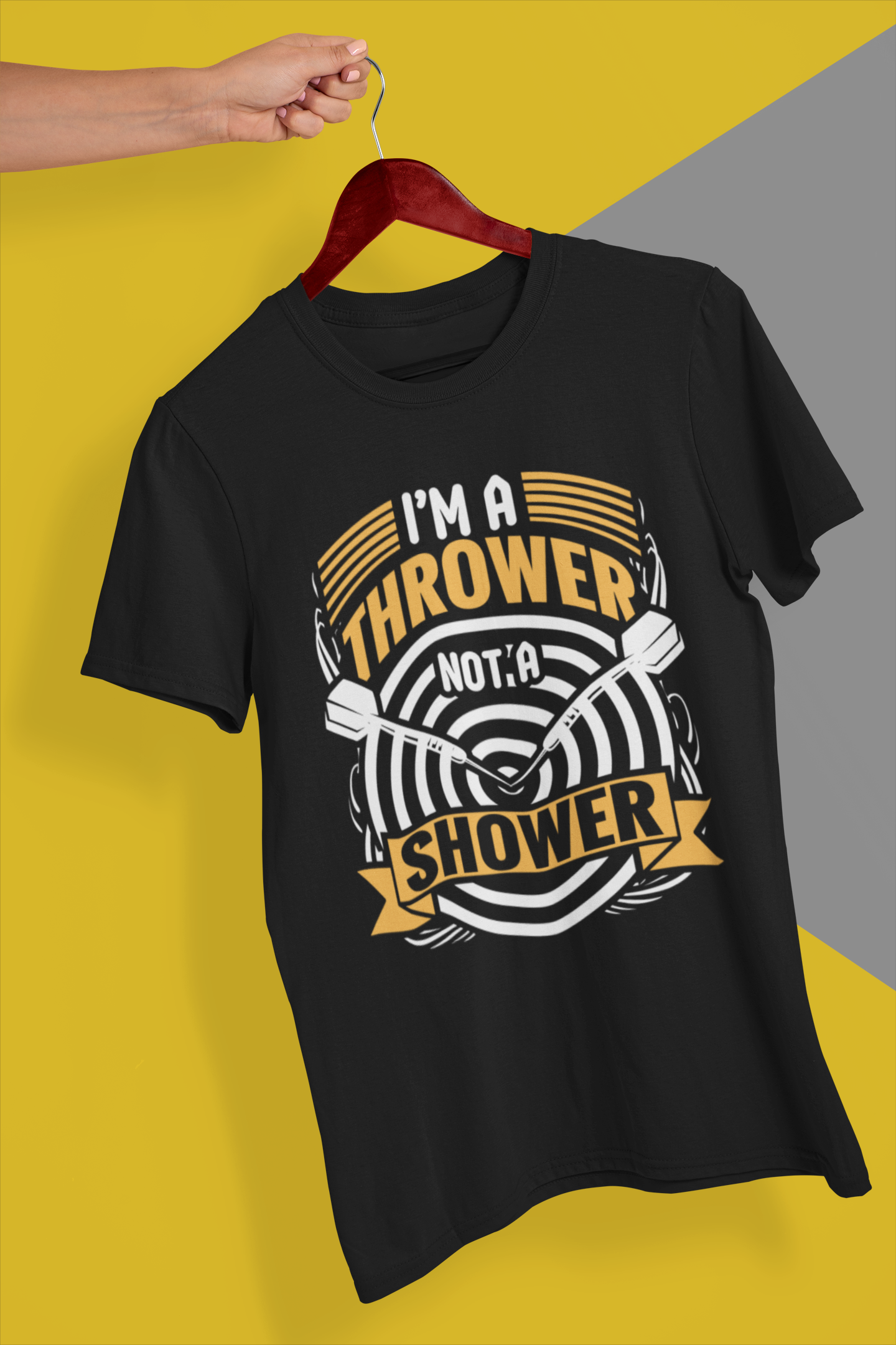 I'm a Thrower Not a Shower Shirt product thumbnail image I'm a Thrower Not a Shower Shirt product thumbnail image