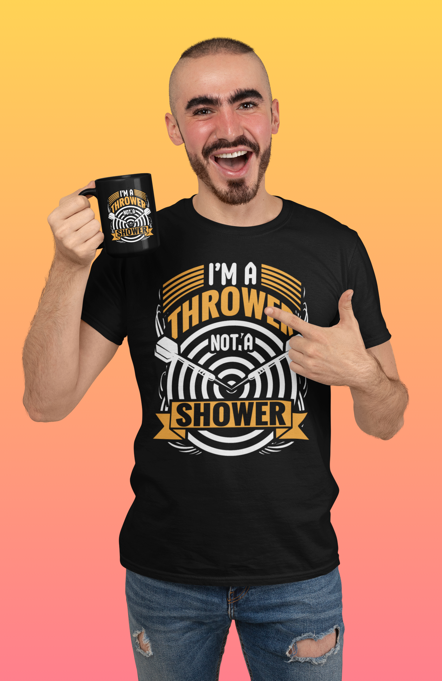 I'm a Thrower Not a Shower Shirt product thumbnail image I'm a Thrower Not a Shower Shirt product thumbnail image