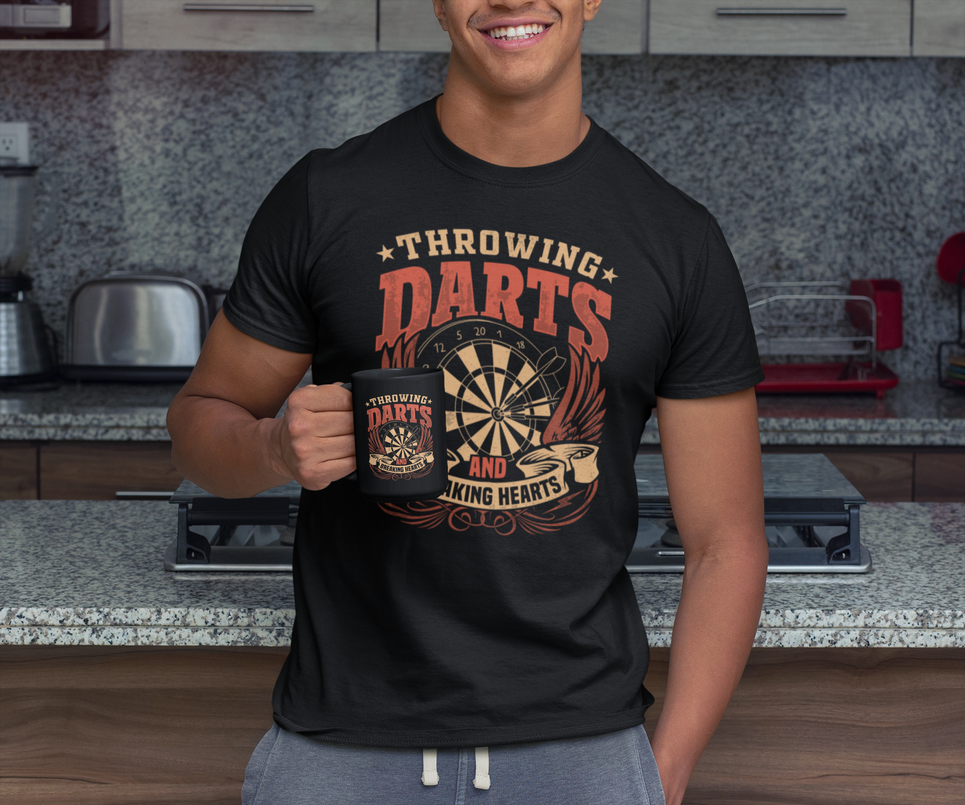 Throwing Darts and Breaking Hearts Shirt product thumbnail image