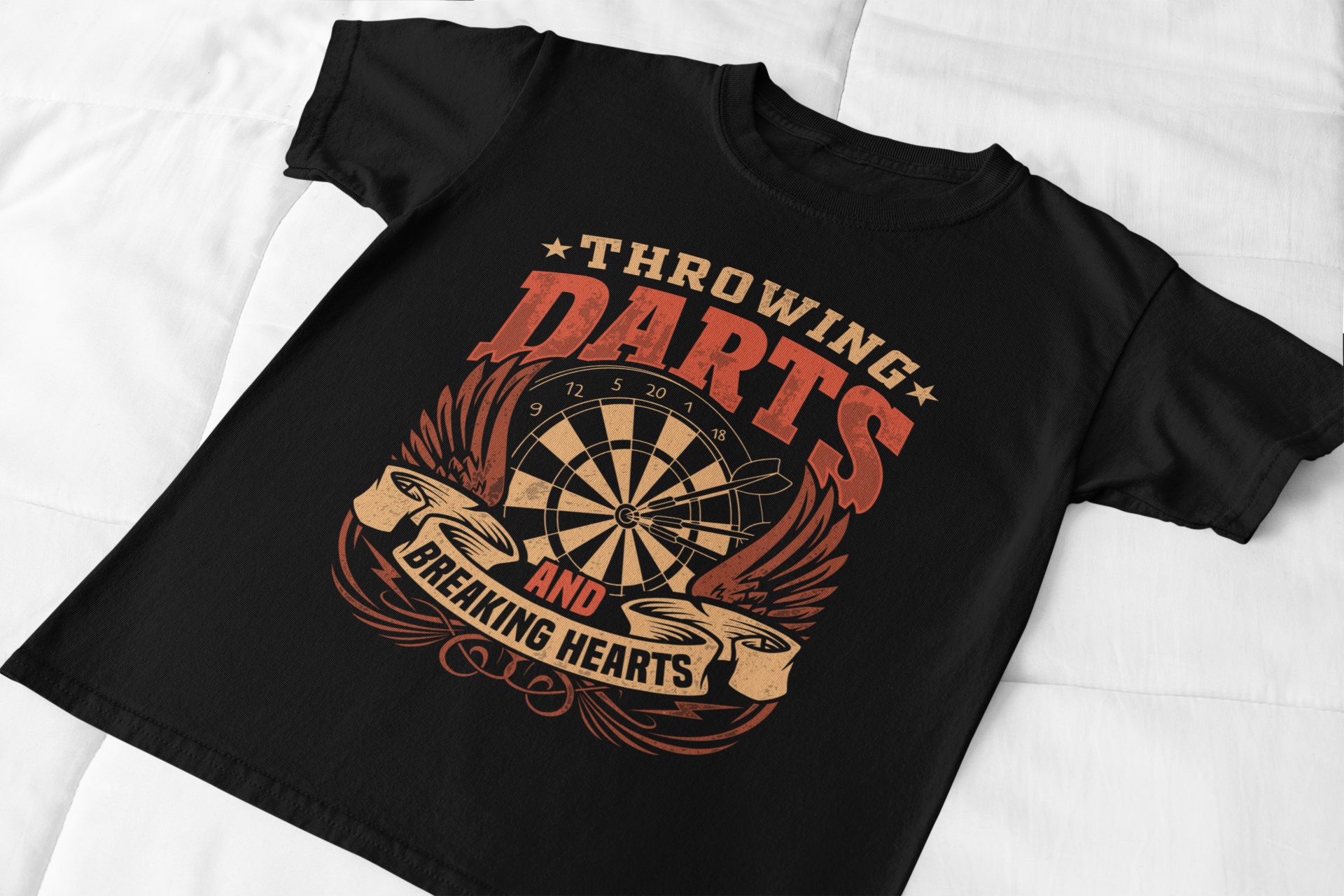 Throwing Darts and Breaking Hearts Shirt product thumbnail image