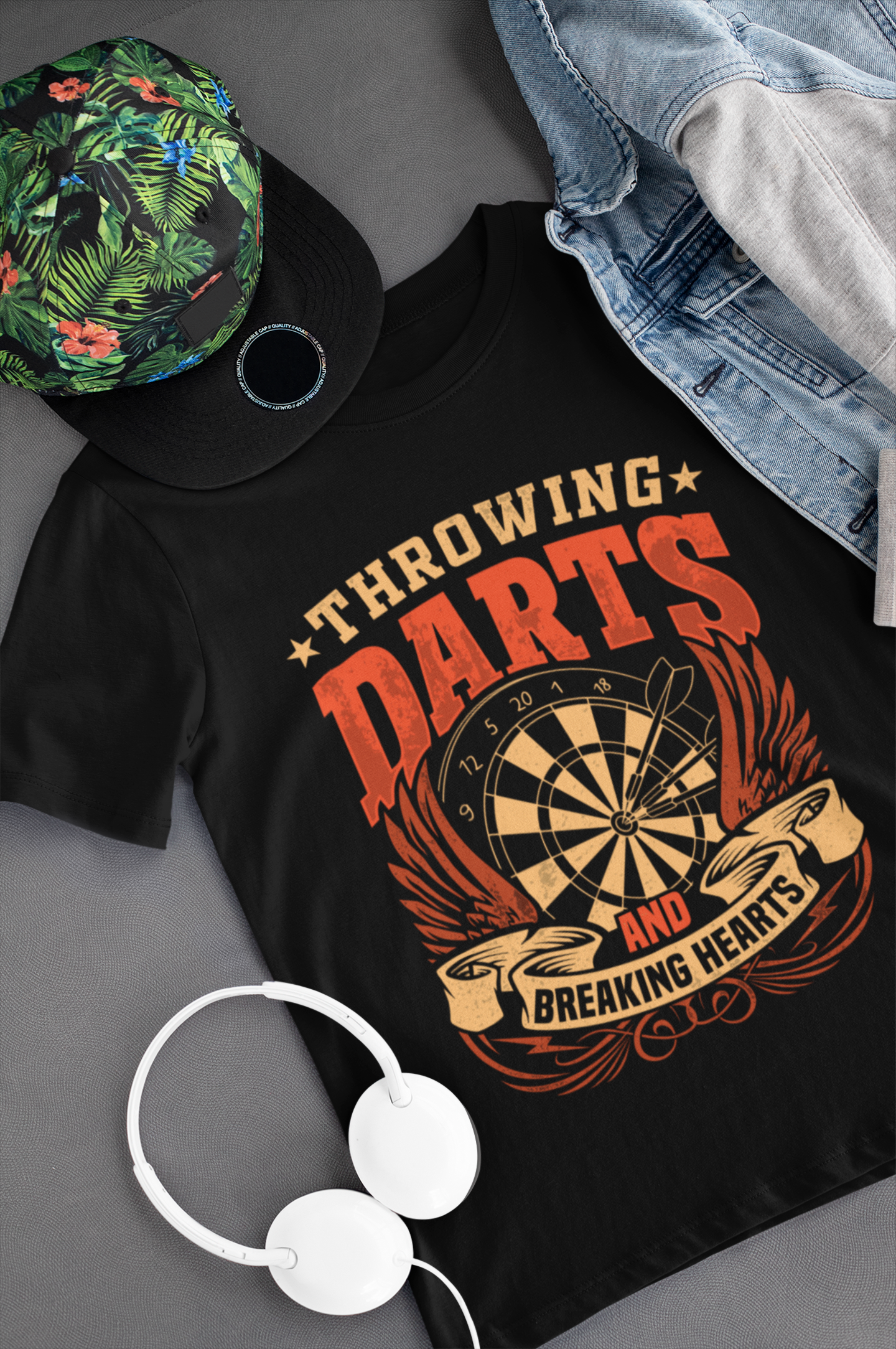 Throwing Darts and Breaking Hearts Shirt product thumbnail image