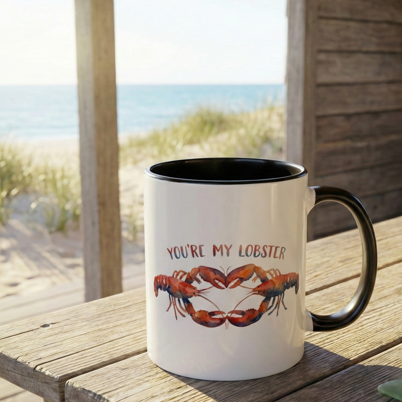 Custom Name Accent Color Mug, Youre My Lobster Mug, Personalized Coffee Cup Gift, Friends Inspired Present, Beachy Lover Gift Idea product thumbnail image Custom Name Accent Color Mug, Youre My Lobster Mug, Personalized Coffee Cup Gift, Friends Inspired Present, Beachy Lover Gift Idea product thumbnail image