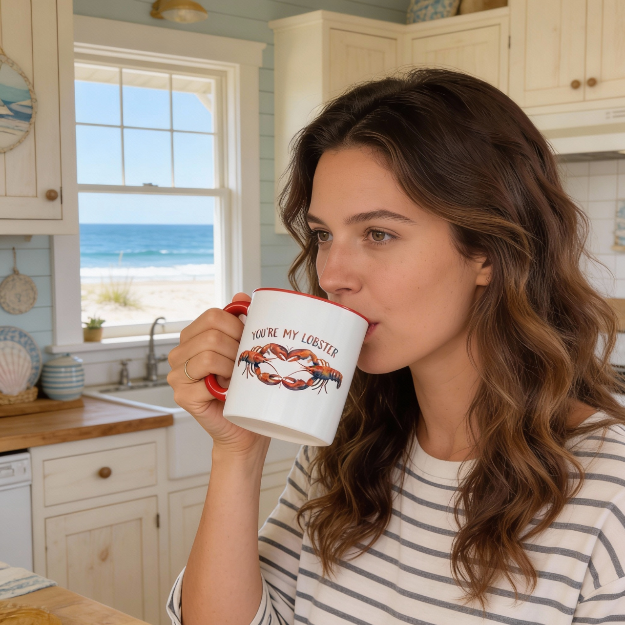 Custom Name Accent Color Mug, Youre My Lobster Mug, Personalized Coffee Cup Gift, Friends Inspired Present, Beachy Lover Gift Idea product thumbnail image Custom Name Accent Color Mug, Youre My Lobster Mug, Personalized Coffee Cup Gift, Friends Inspired Present, Beachy Lover Gift Idea product thumbnail image