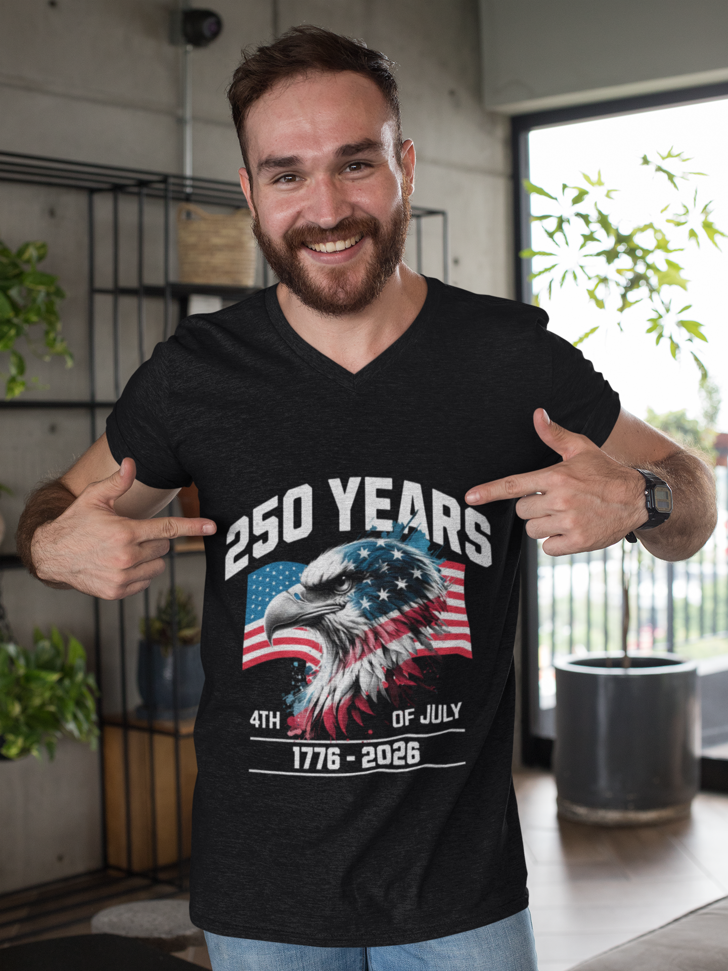 250 Years Eagle T-Shirt — 4th of July 1776–2026 Patriotic Tee product thumbnail image