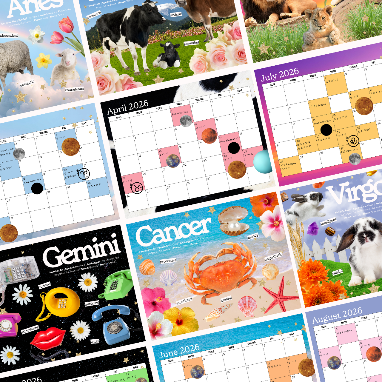 2026 Astrology Calendar product thumbnail image 2026 Astrology Calendar product thumbnail image