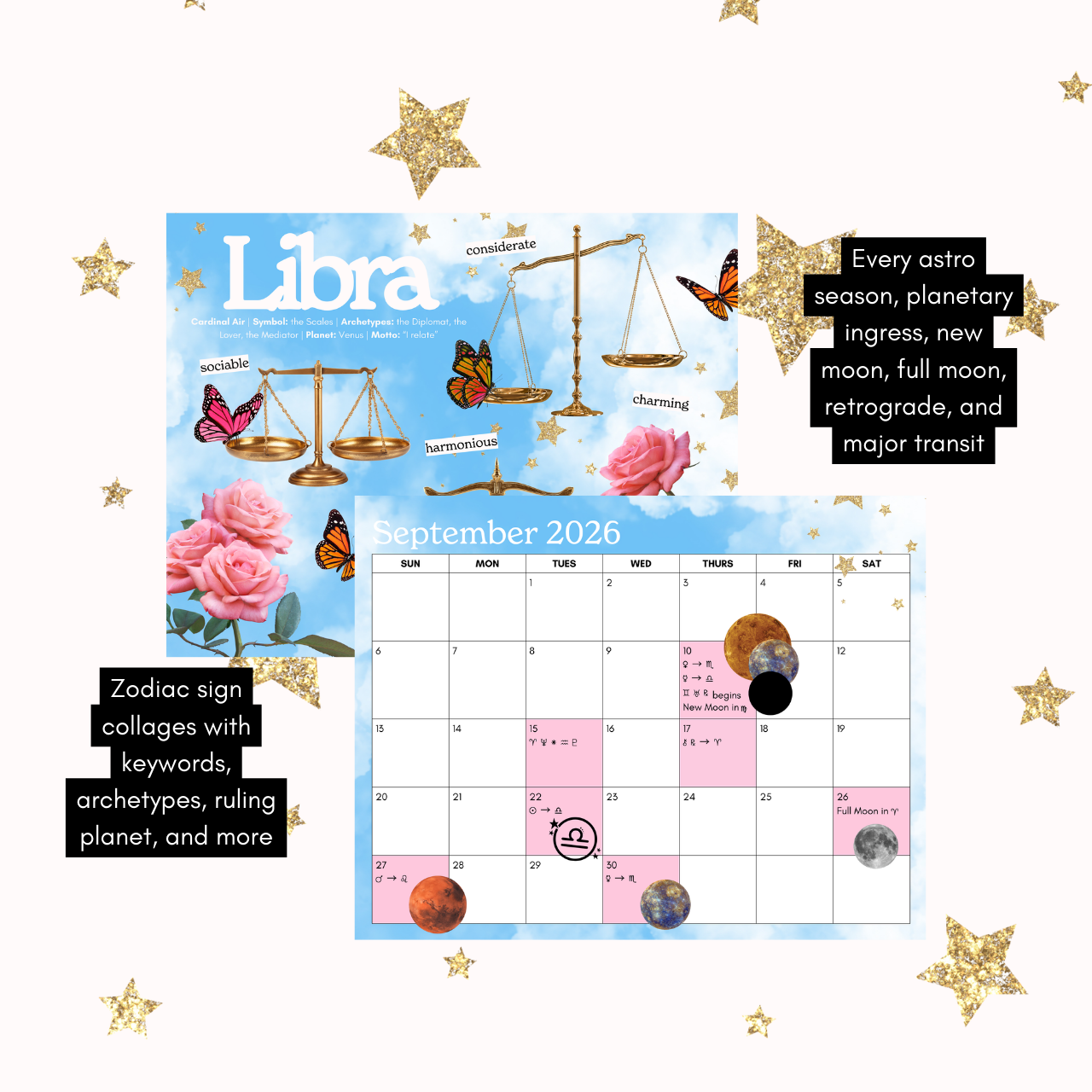 2026 Astrology Calendar product thumbnail image 2026 Astrology Calendar product thumbnail image