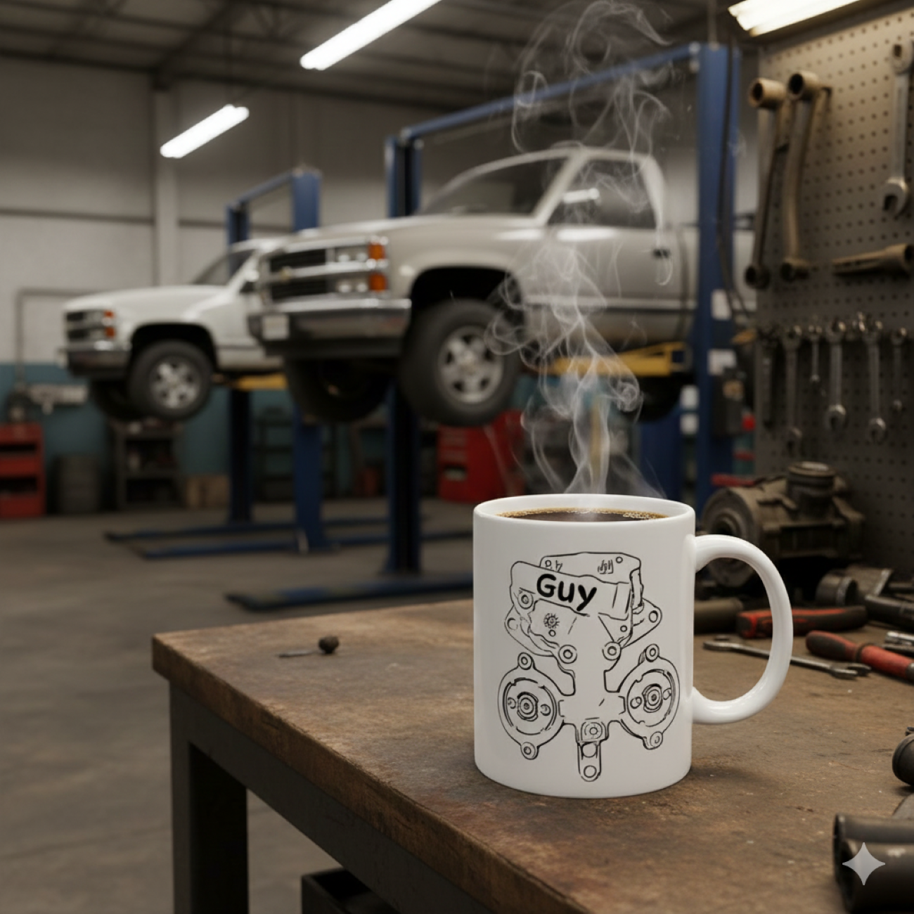 "TBI Guy" Ceramic Mug — Mechanical Illustration Coffee Cup (11oz, 15oz) product thumbnail image "TBI Guy" Ceramic Mug — Mechanical Illustration Coffee Cup (11oz, 15oz) product thumbnail image