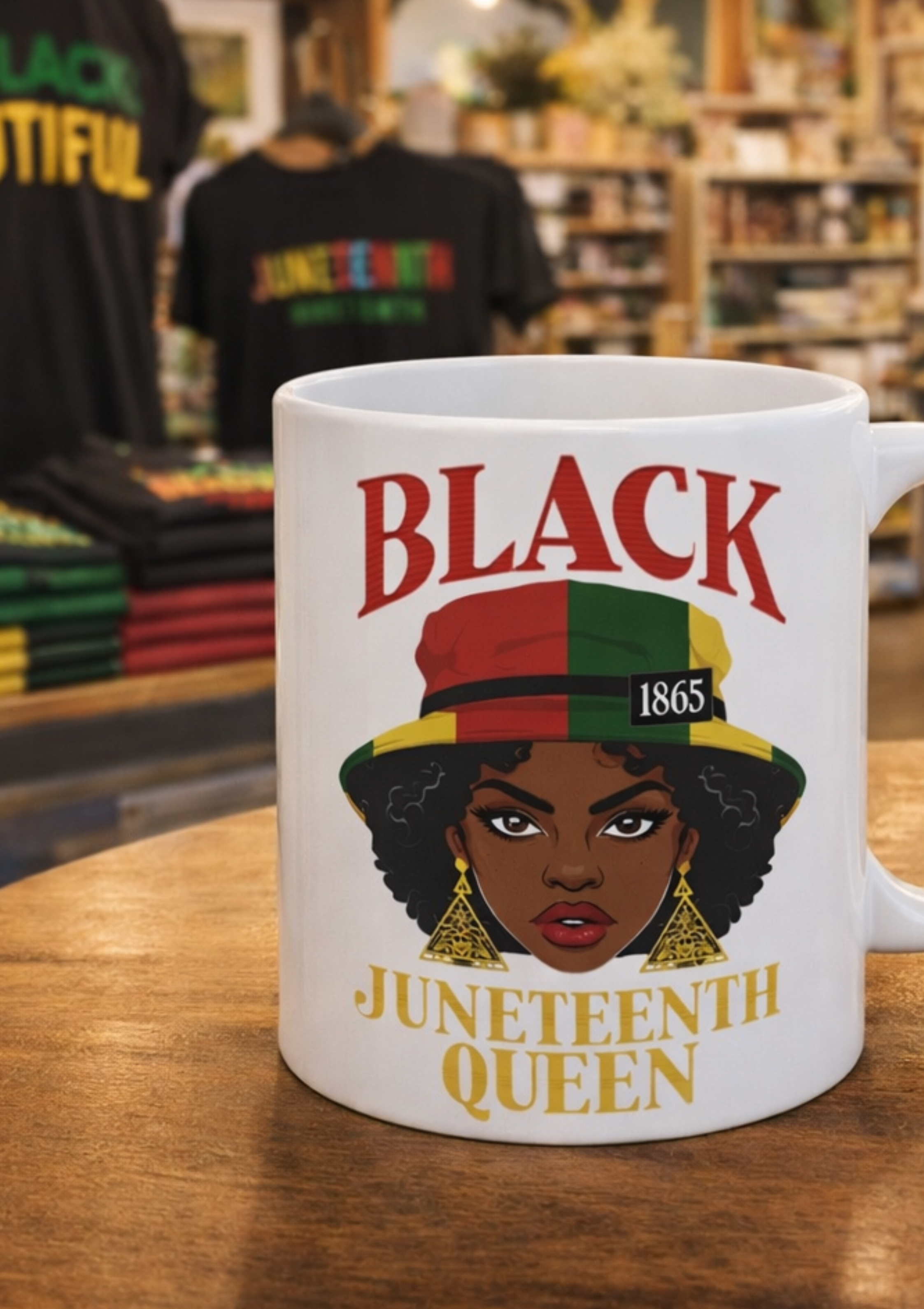 Juneteenth Queen Mug — Black Pride 11oz Coffee Cup product thumbnail image