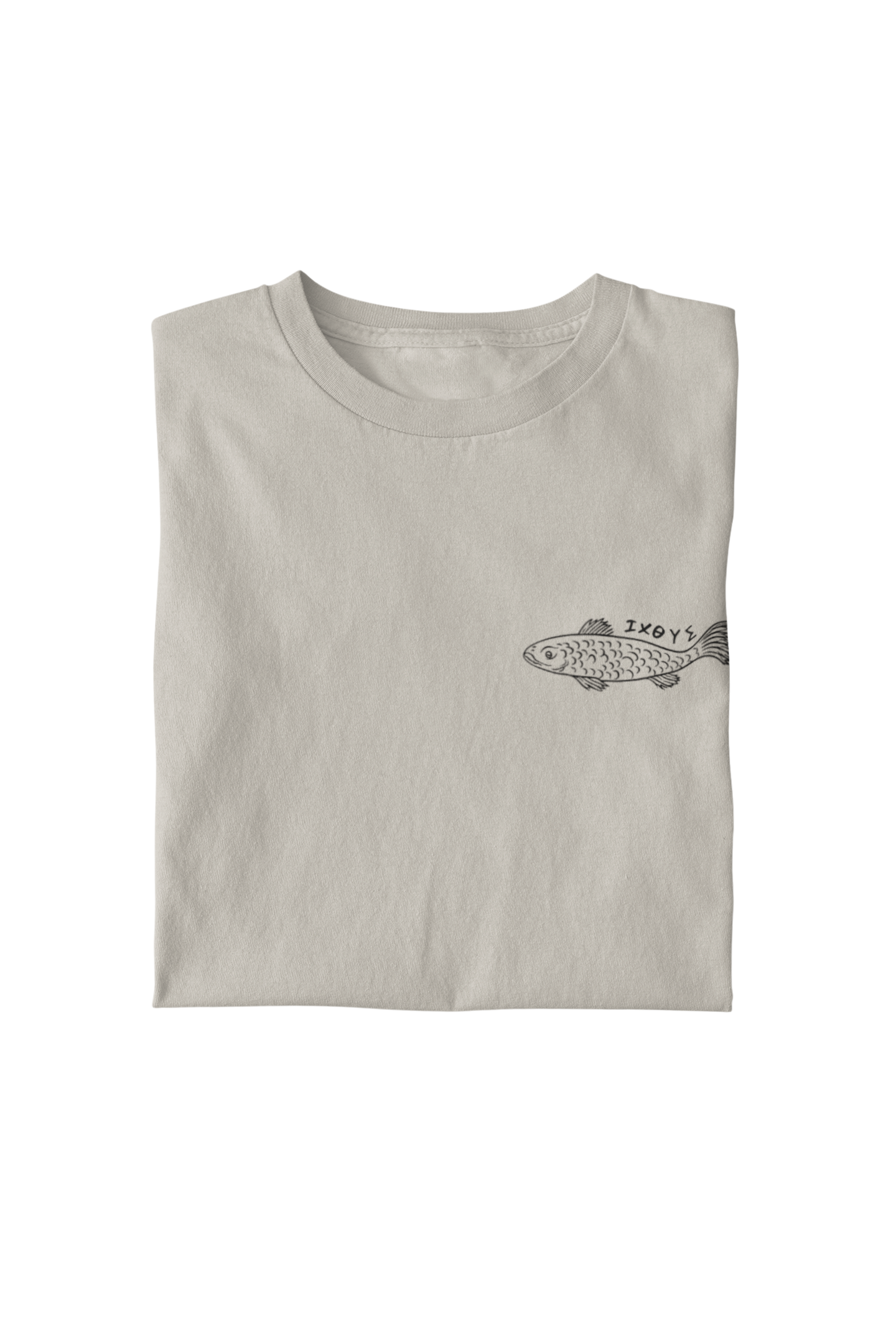 Ancient Christian Ichthus Fish T-Shirt | Minimalist Chest Graphic product thumbnail image