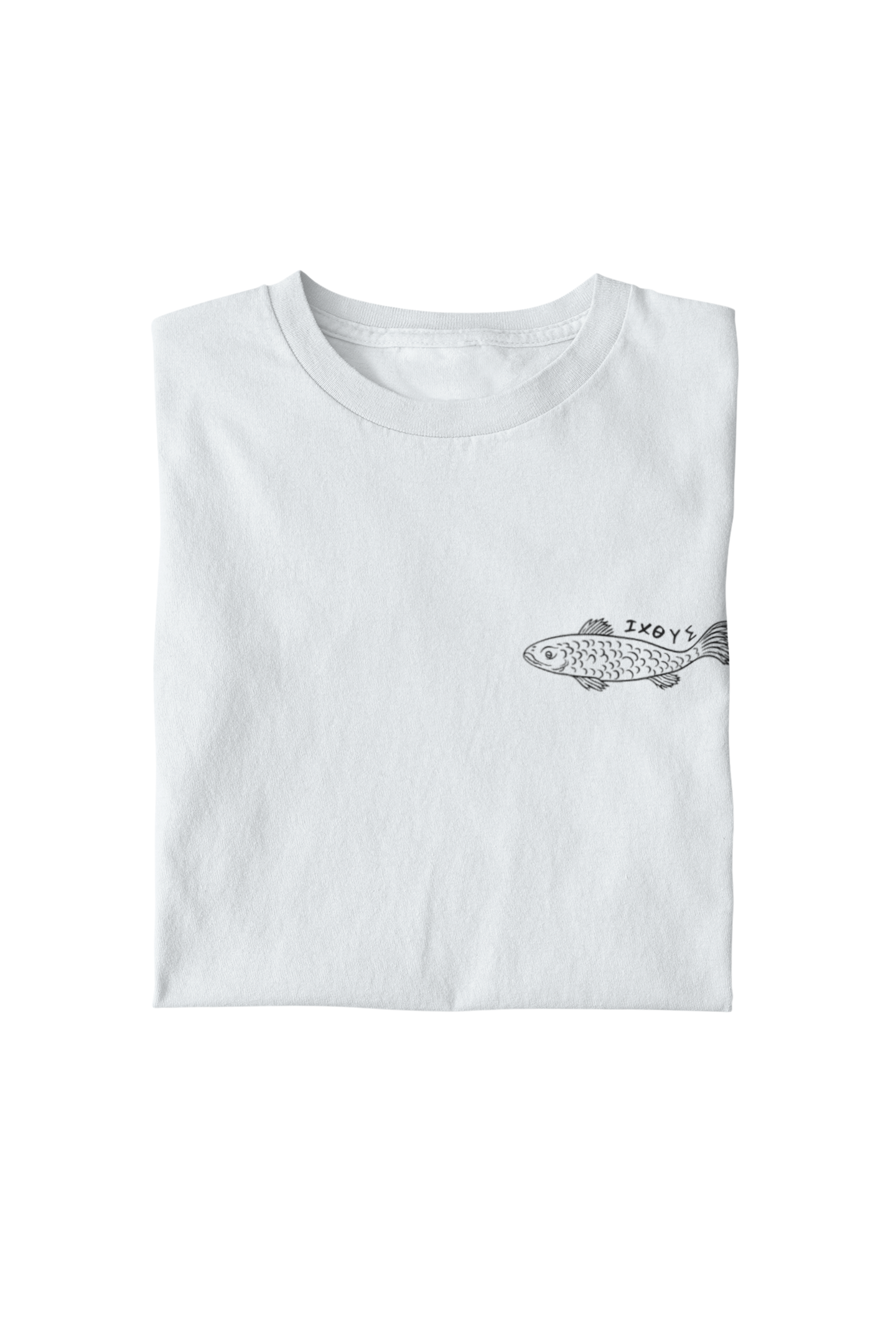 Ancient Christian Ichthus Fish T-Shirt | Minimalist Chest Graphic product thumbnail image