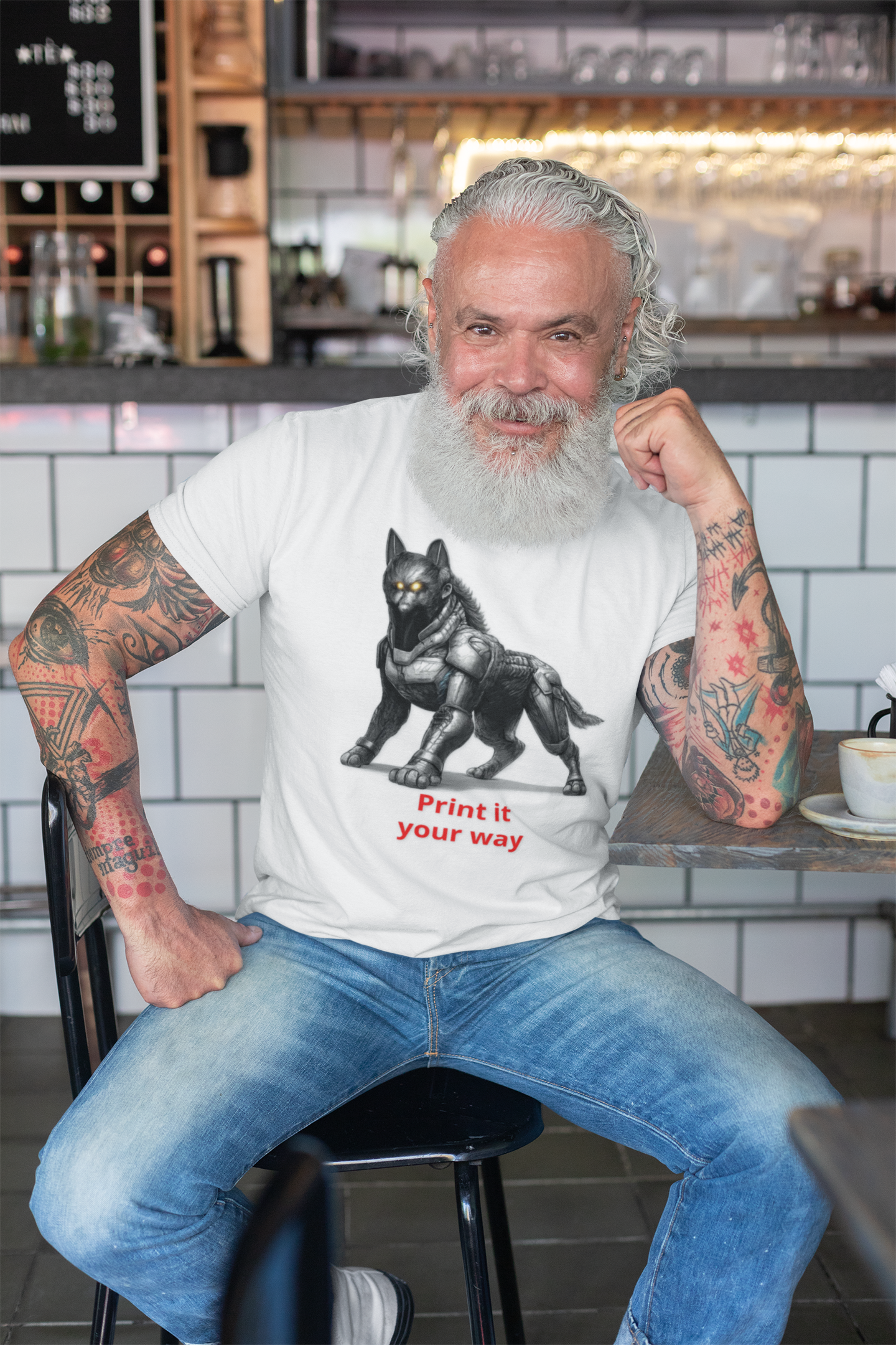 Cyber SHEP T‑Shirt — Robotic Shep Graphic Tee (Print It Your Way) Techie Geek Merch product thumbnail image Cyber SHEP T‑Shirt — Robotic Shep Graphic Tee (Print It Your Way) Techie Geek Merch product thumbnail image