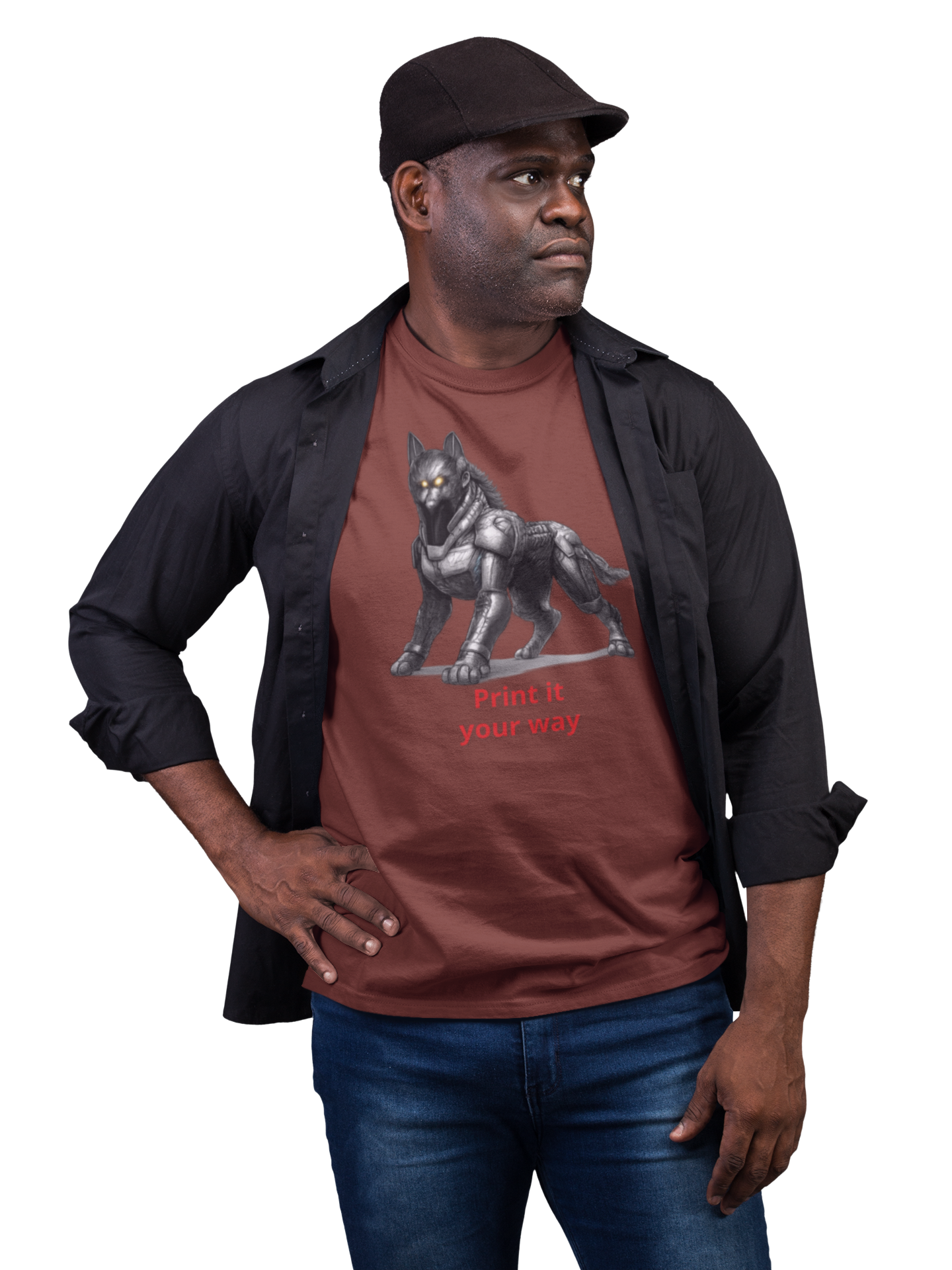 Cyber SHEP T‑Shirt — Robotic Shep Graphic Tee (Print It Your Way) Techie Geek Merch product thumbnail image Cyber SHEP T‑Shirt — Robotic Shep Graphic Tee (Print It Your Way) Techie Geek Merch product thumbnail image